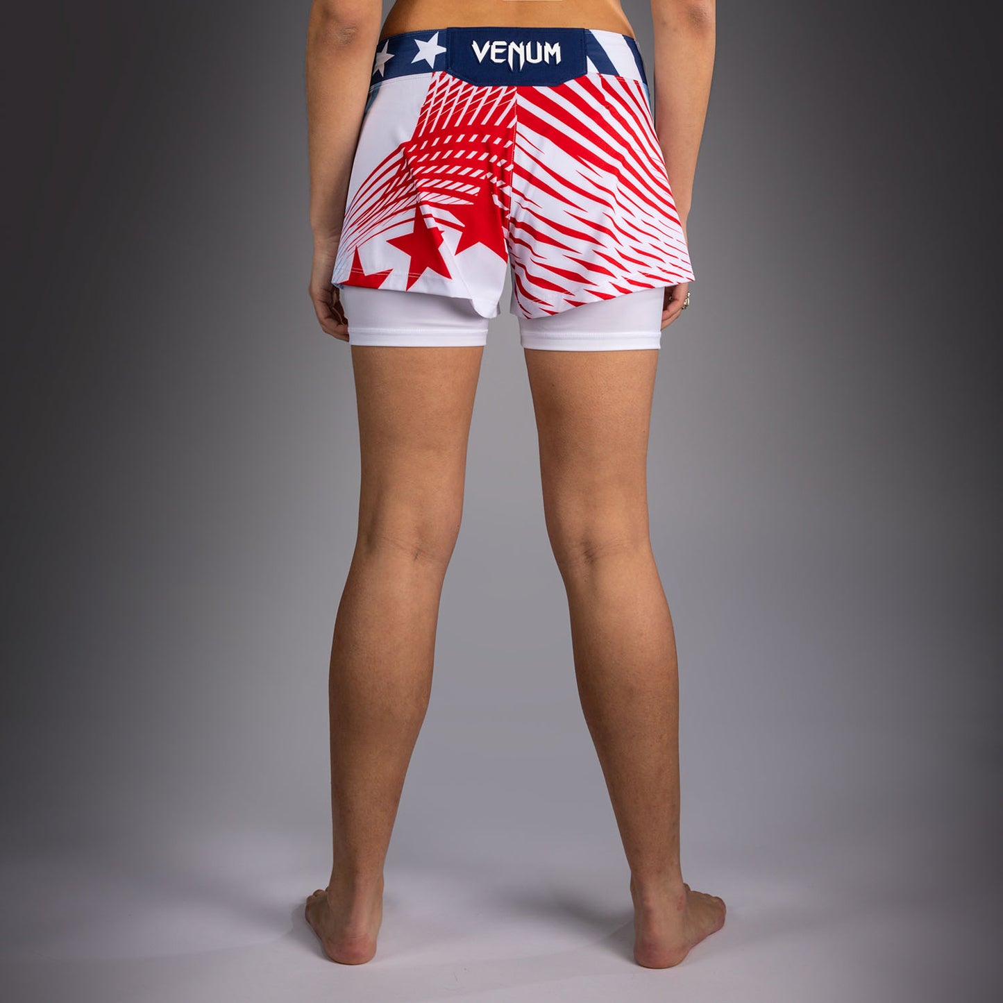 Official UFC Freedom 250 by Venum Authentic Fight Night Pantaloncini da combattimento da donna - Bianco