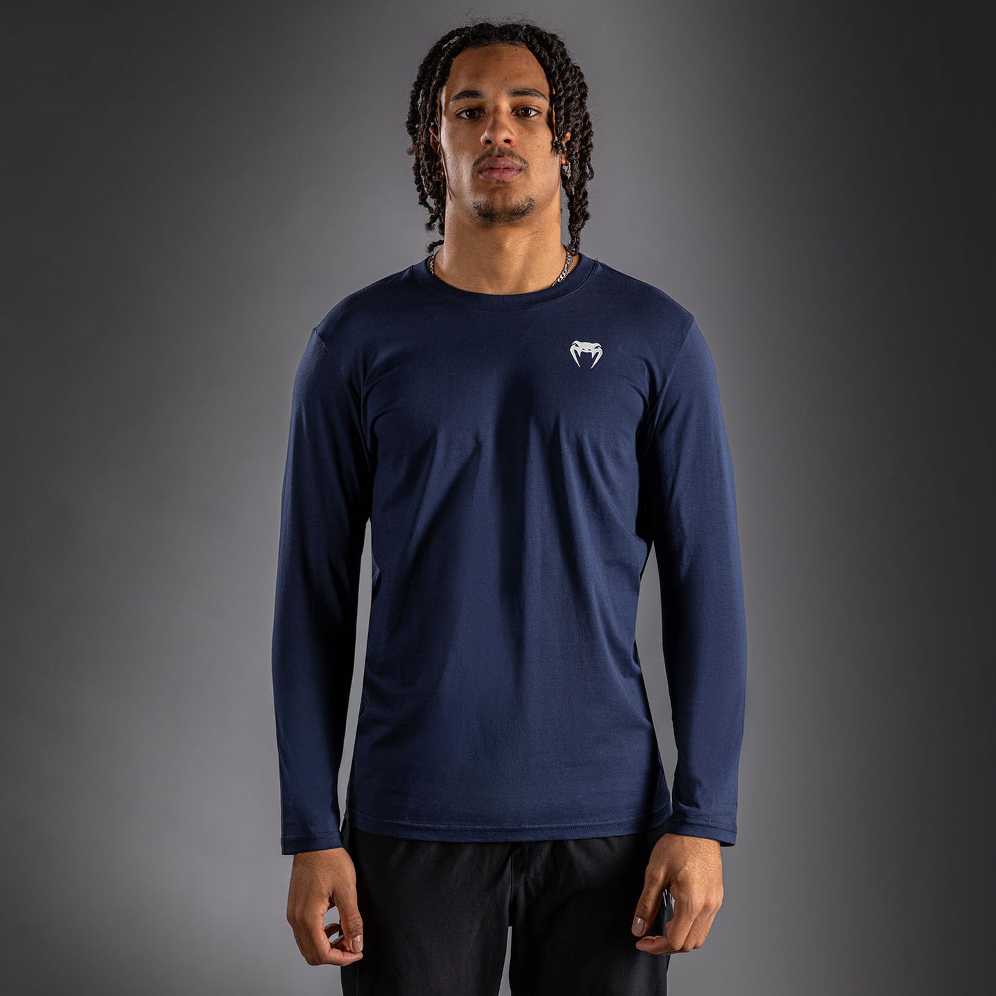 Venum Lineup Maglietta a Maniche Lunghe Navy - Blu/Bianco