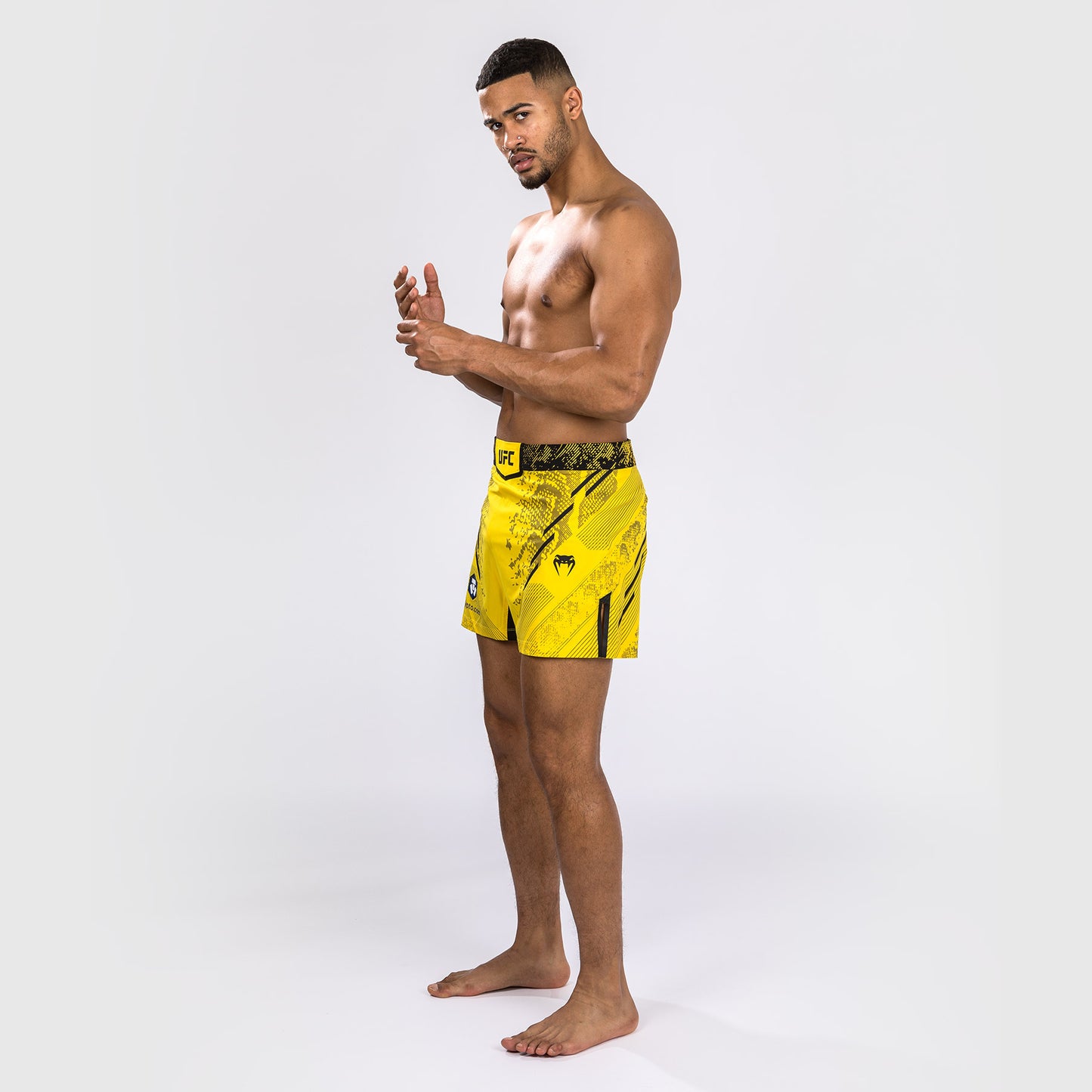 Pantaloncino da combattimento UFC Adrenaline by Venum personalizzato Authentic Fight Night Uomo - Short Fit - Giallo