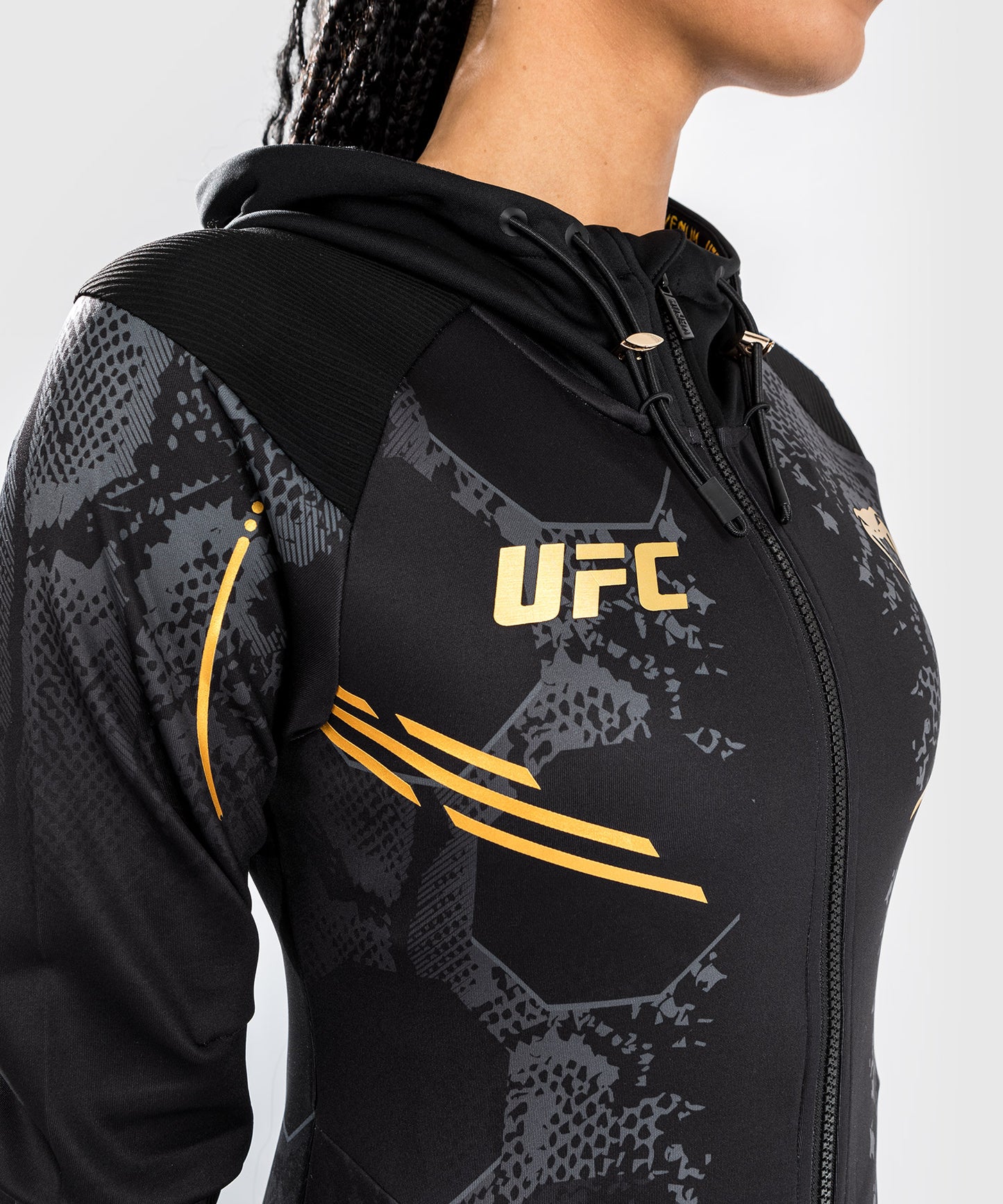 UFC Adrenaline by Venum Authentic Fight Night Felpa con cappuccio Walkout da Donna - Champion