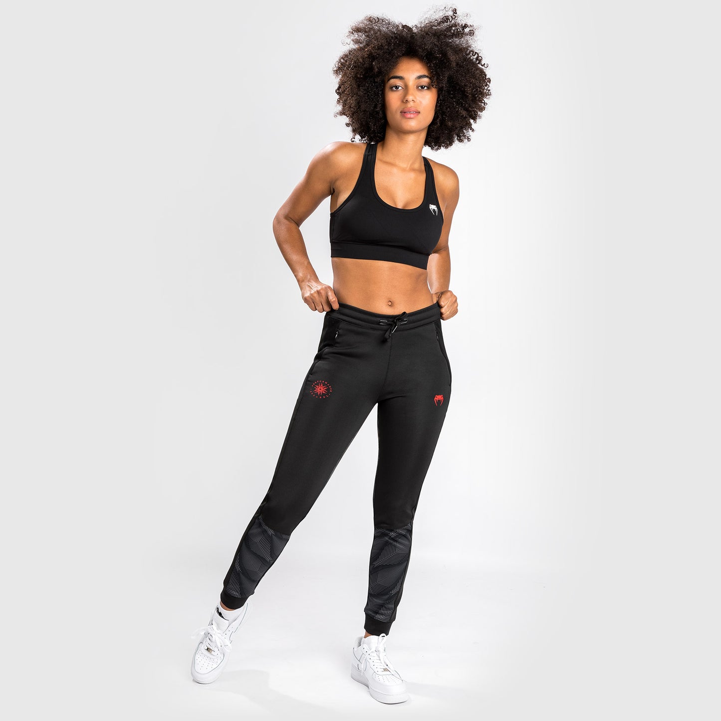 Pantaloni da jogging Venum Phantom - Per Donna - Nero/Rosso