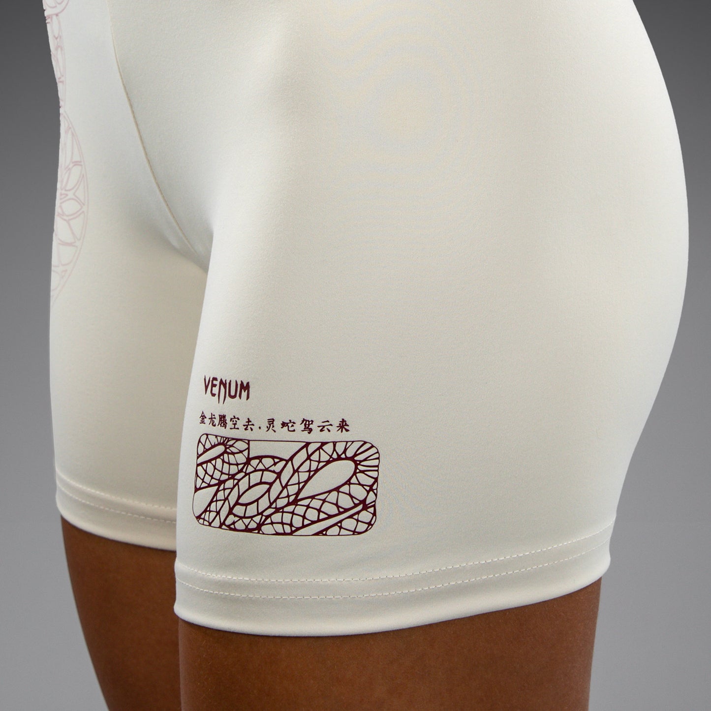 Venum Serpenti Pantaloncini Vale Tudo Donna – Avorio/Bordeaux