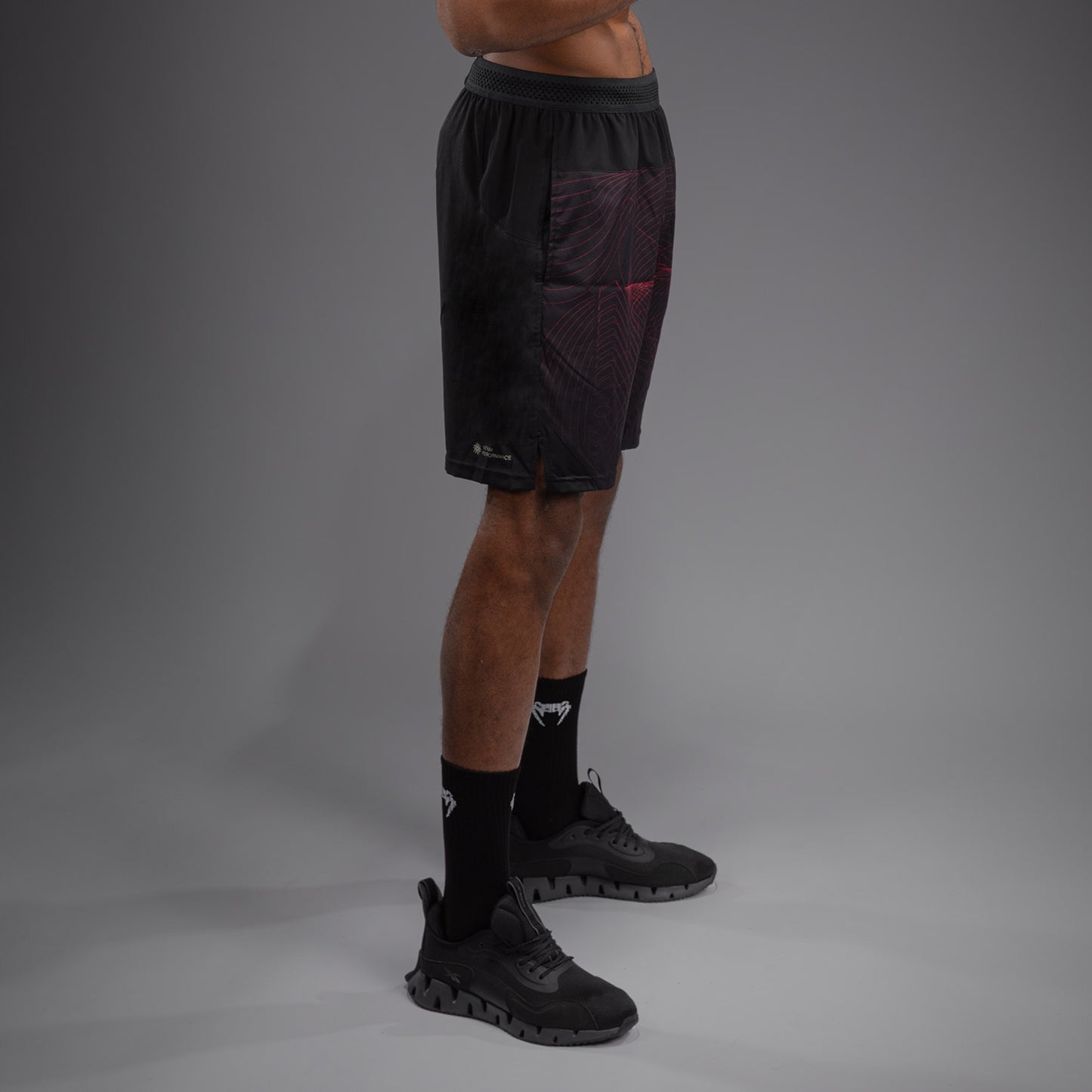 Venum G-Fit Air Pantaloni da Allenamento Uomo - Nero Profondo/Rosso Fuoco