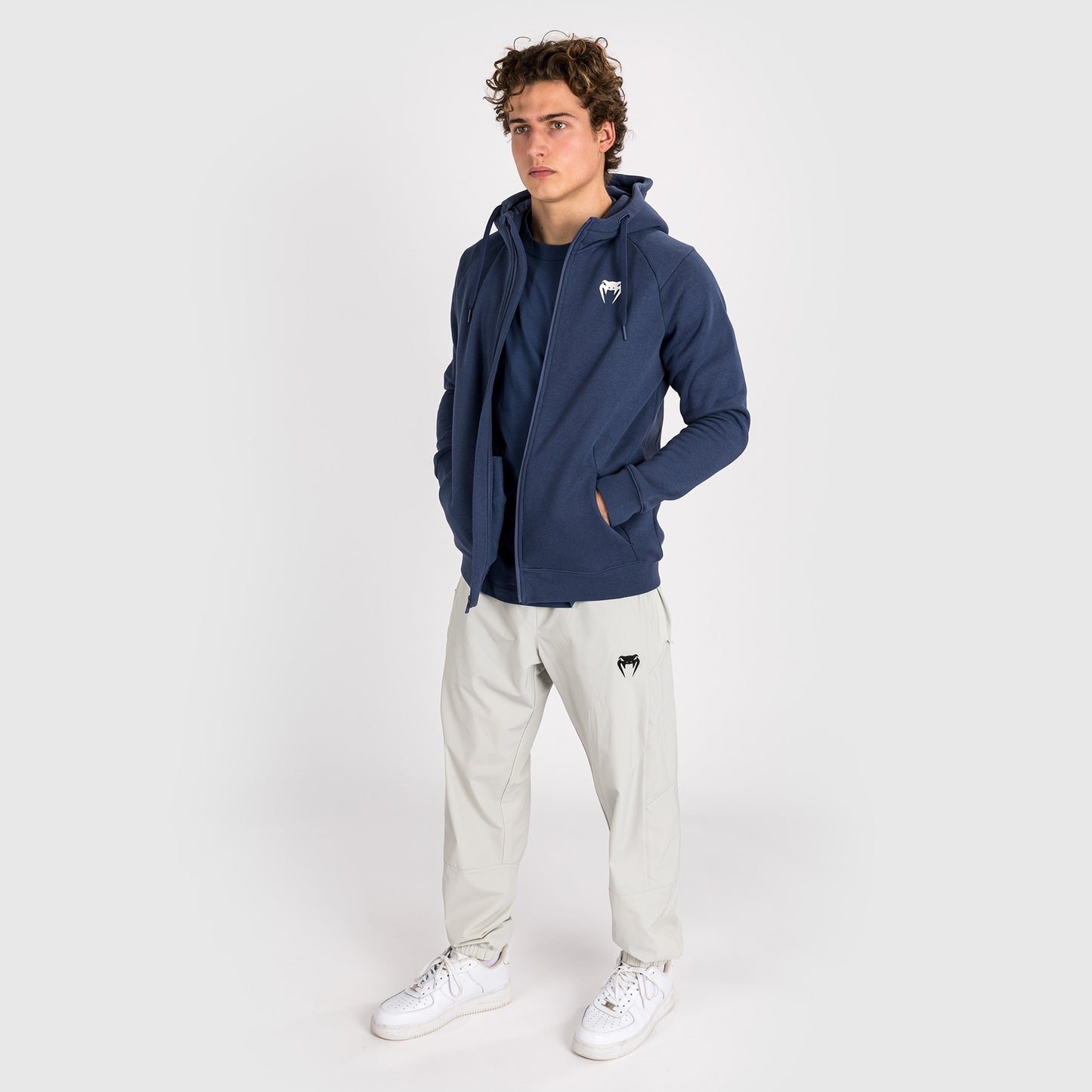 Venum Strikeland Felpa con cappuccio e zip intera - Blu navy