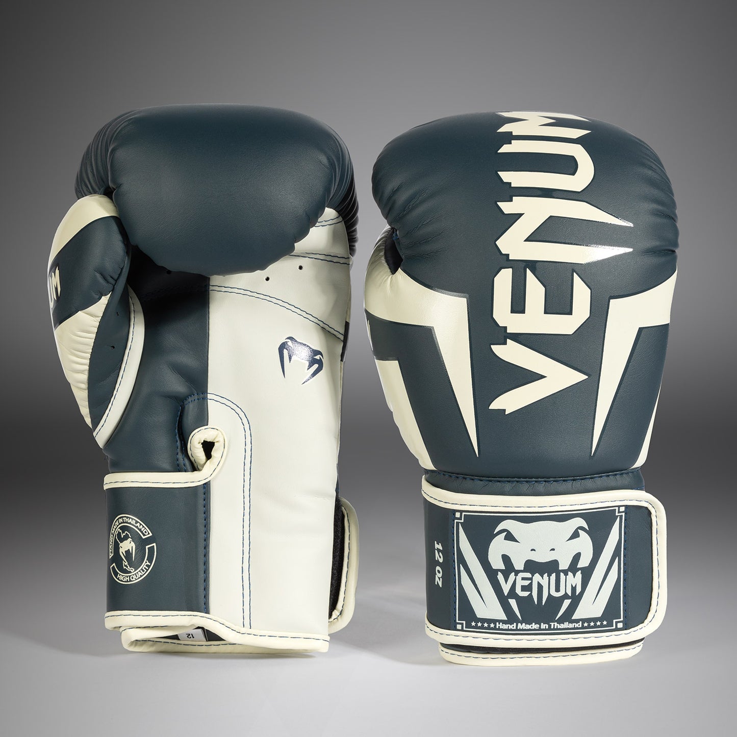 Guantoni da boxe Venum Elite - Bianchi/Blu navy