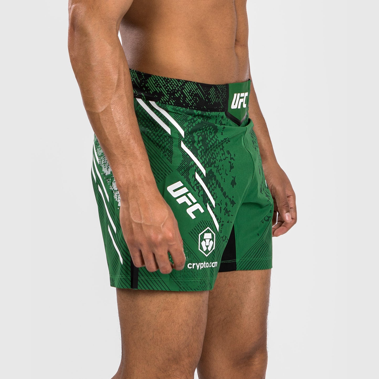 Pantaloncini da combattimento UFC Adrenaline by Venum personalizzati Authentic Fight Night Uomo - Short Fit - Verde
