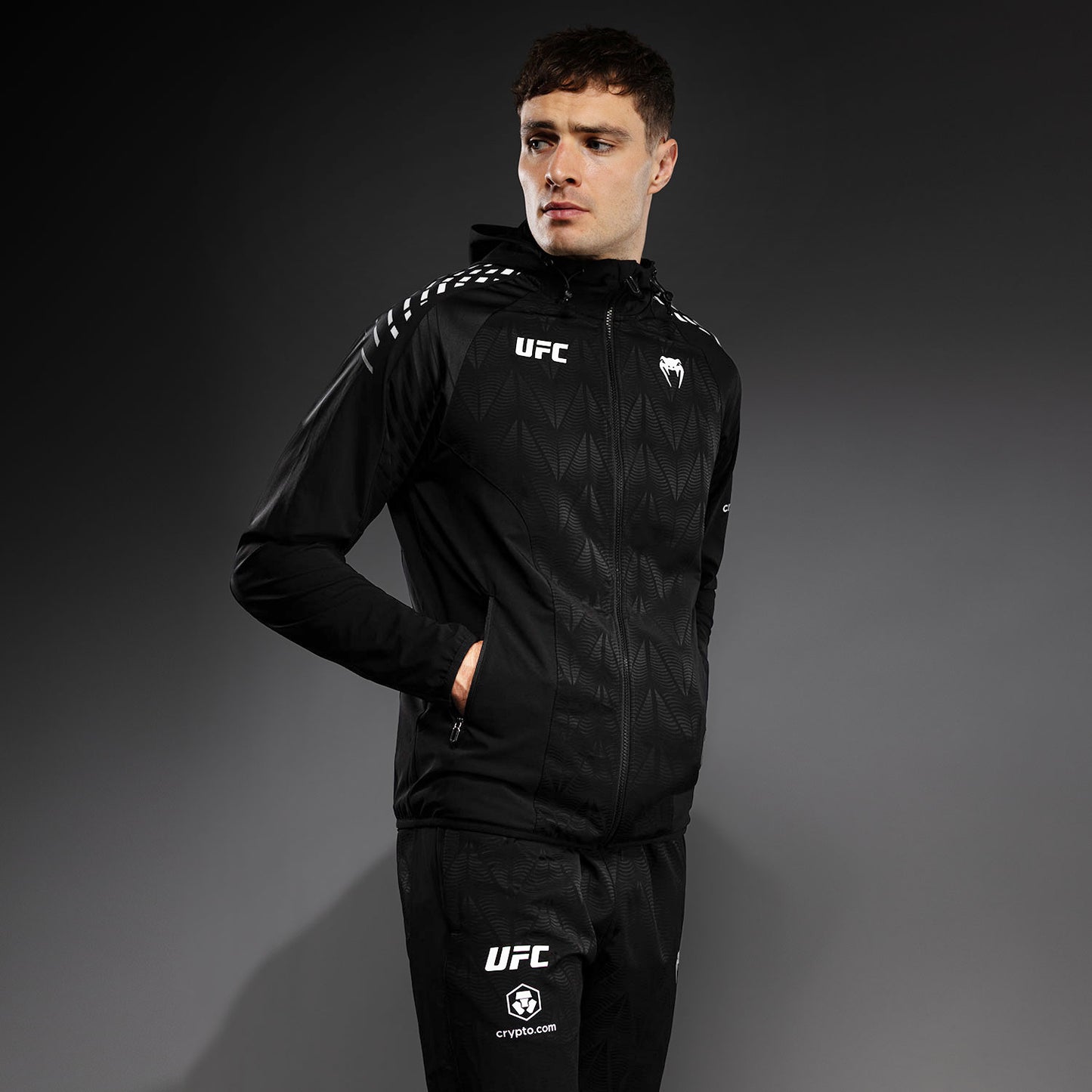 UFC Zenith by Venum Authentic Fight Night Felpa Walkout Uomo - Nero