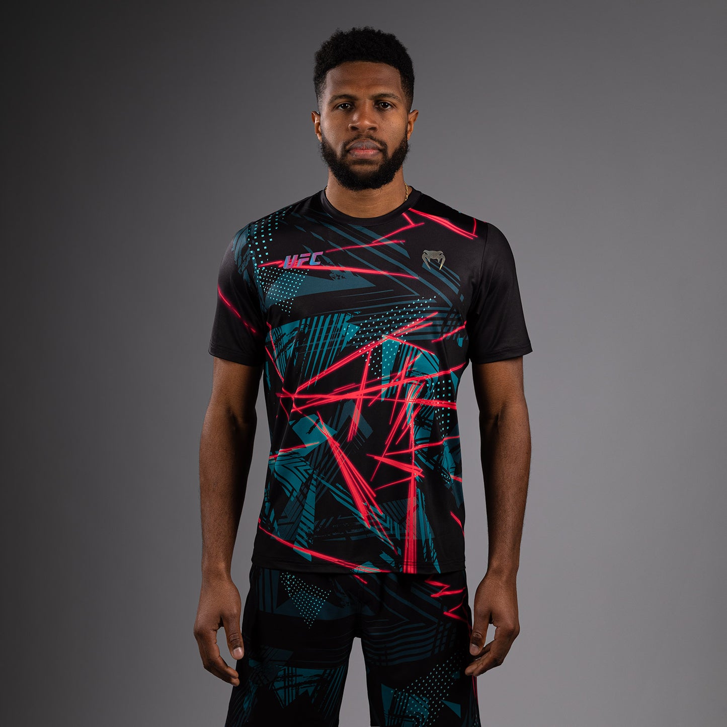 UFC Fusion By Venum Miami Edition Fight Week Maglietta Dry-Tech da uomo - Nero