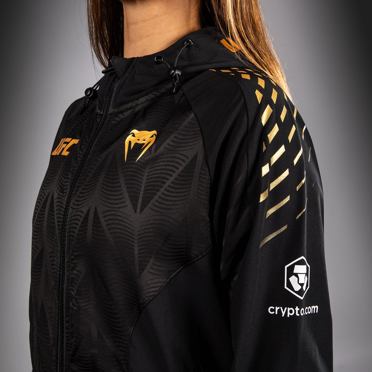 UFC Zenith by Venum Authentic Fight Night Felpa Walkout Donna Personalizzato - Champion