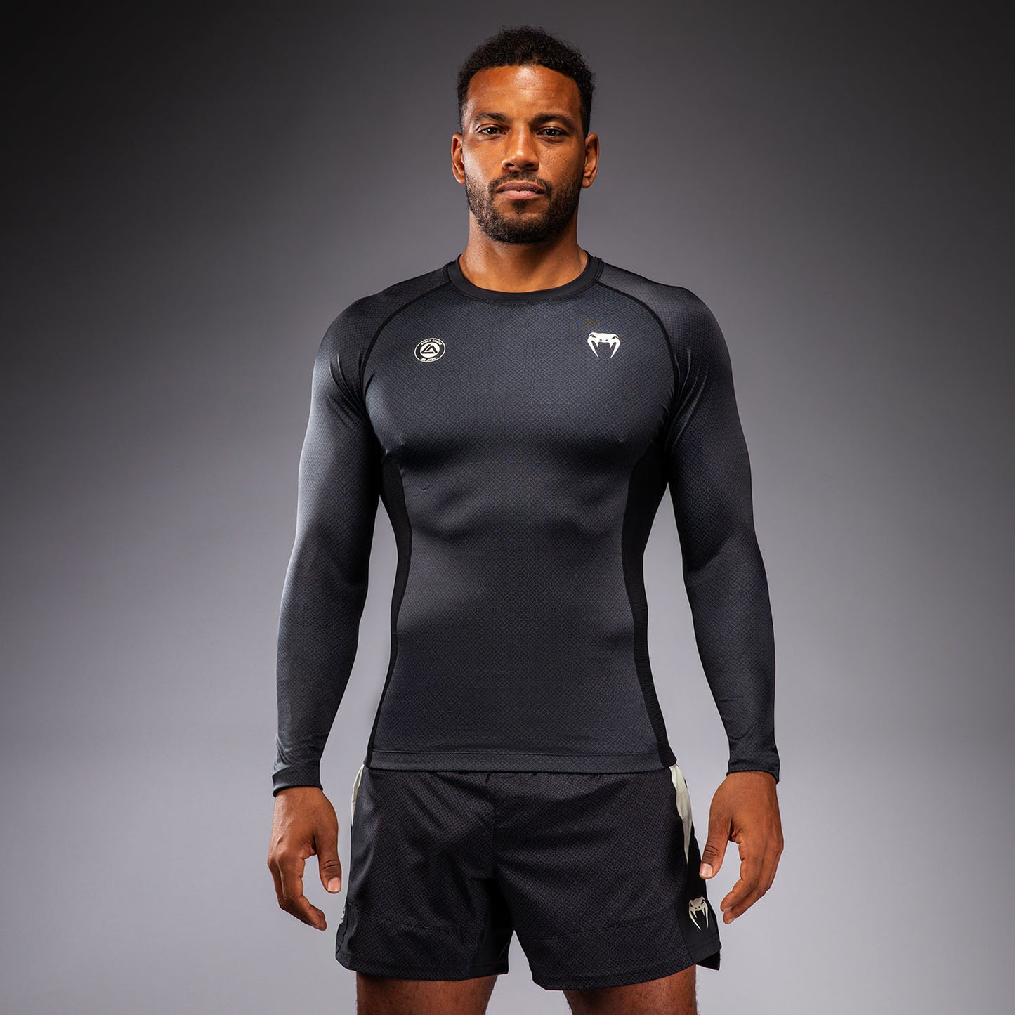 Venum x Roger Gracie Academy Rashguard a Maniche Lunghe - Nero