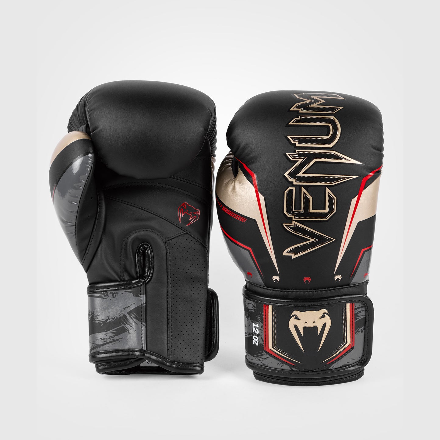 Venum Elite Evo Guanti da Boxe - Nero/Oro/Rosso