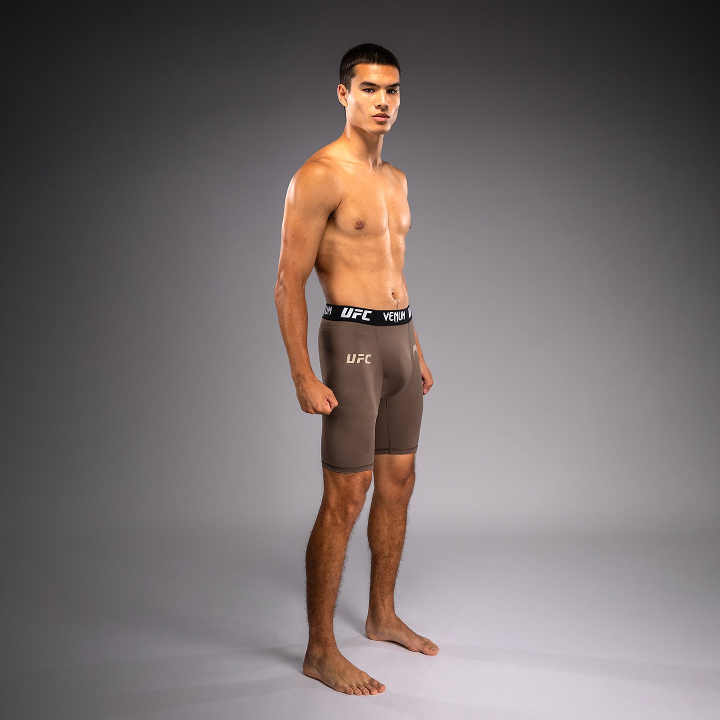 Venum UFC Unity by Venum Authentic Fight Week Pantaloncini a Compressione Tecnici da Uomo - Marrone