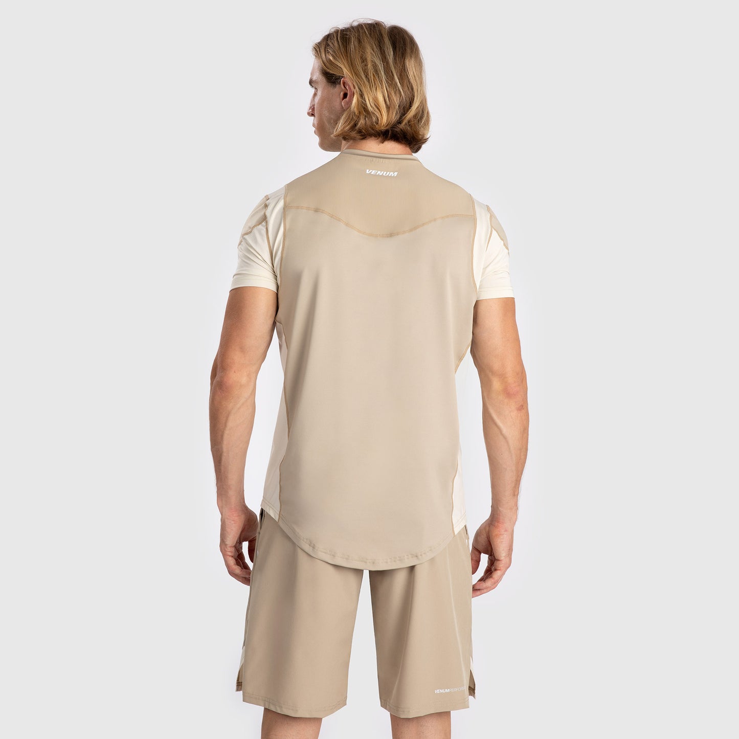Venum Tempest Maglietta da Uomo Dry-Tech - Beige/Sabbia