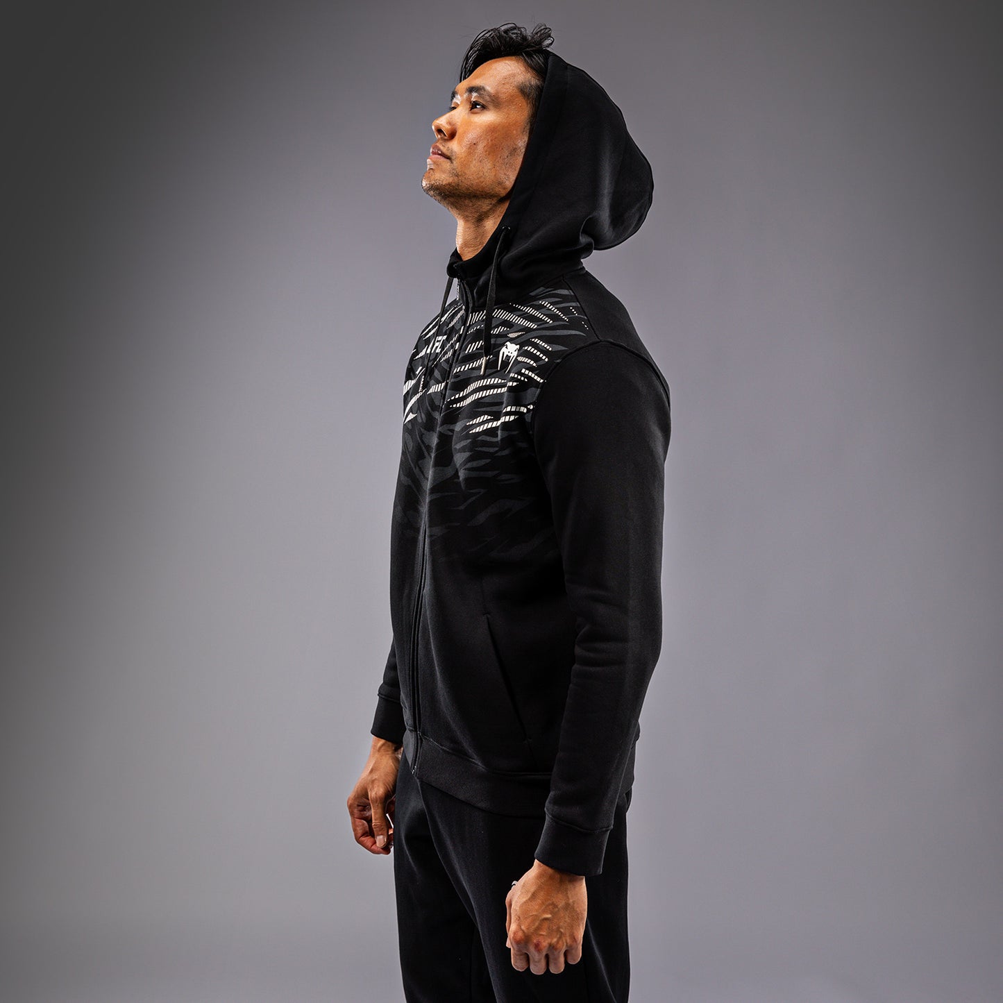 UFC Fusion by Venum Replica Felpa con Zip per Uomo - Nero
