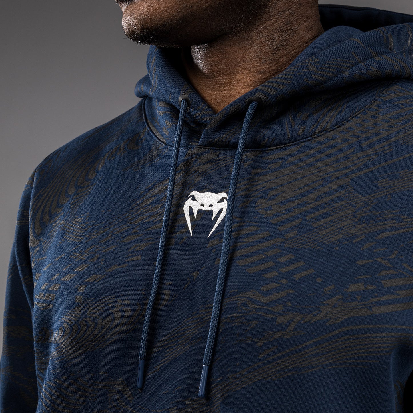 UFC Fusion by Venum Fight Week Felpa con Cappuccio per Uomo - Blu oceanico