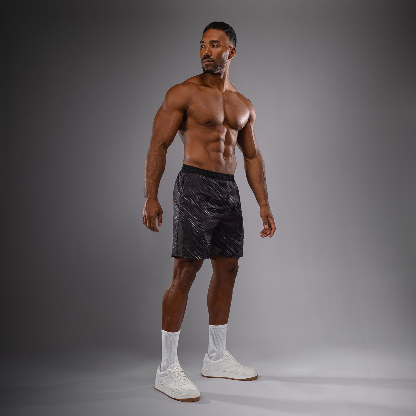 Venum Rapid Pantaloncini da Allenamento - Nero/Grigio Tempesta