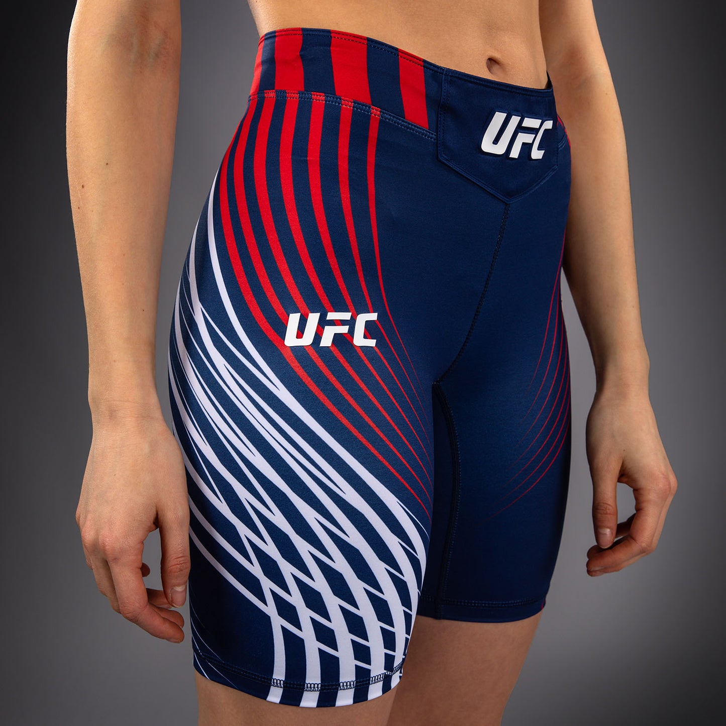Official UFC Freedom 250 by Venum Authentic Pantaloncini Vale Tudo taglio lungo da donna - Blu