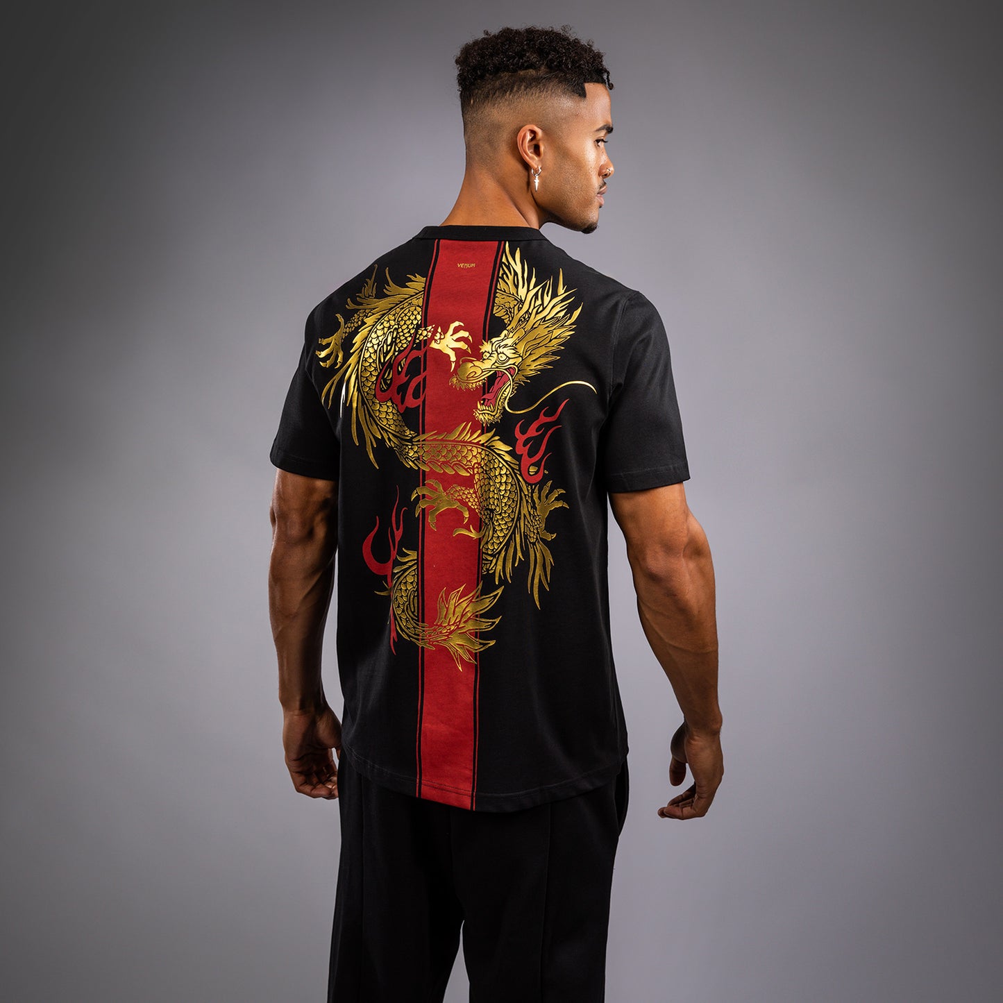 Venum x TEKKEN 8 - Marshall Law Maglietta - Nero/Rosso/Oro