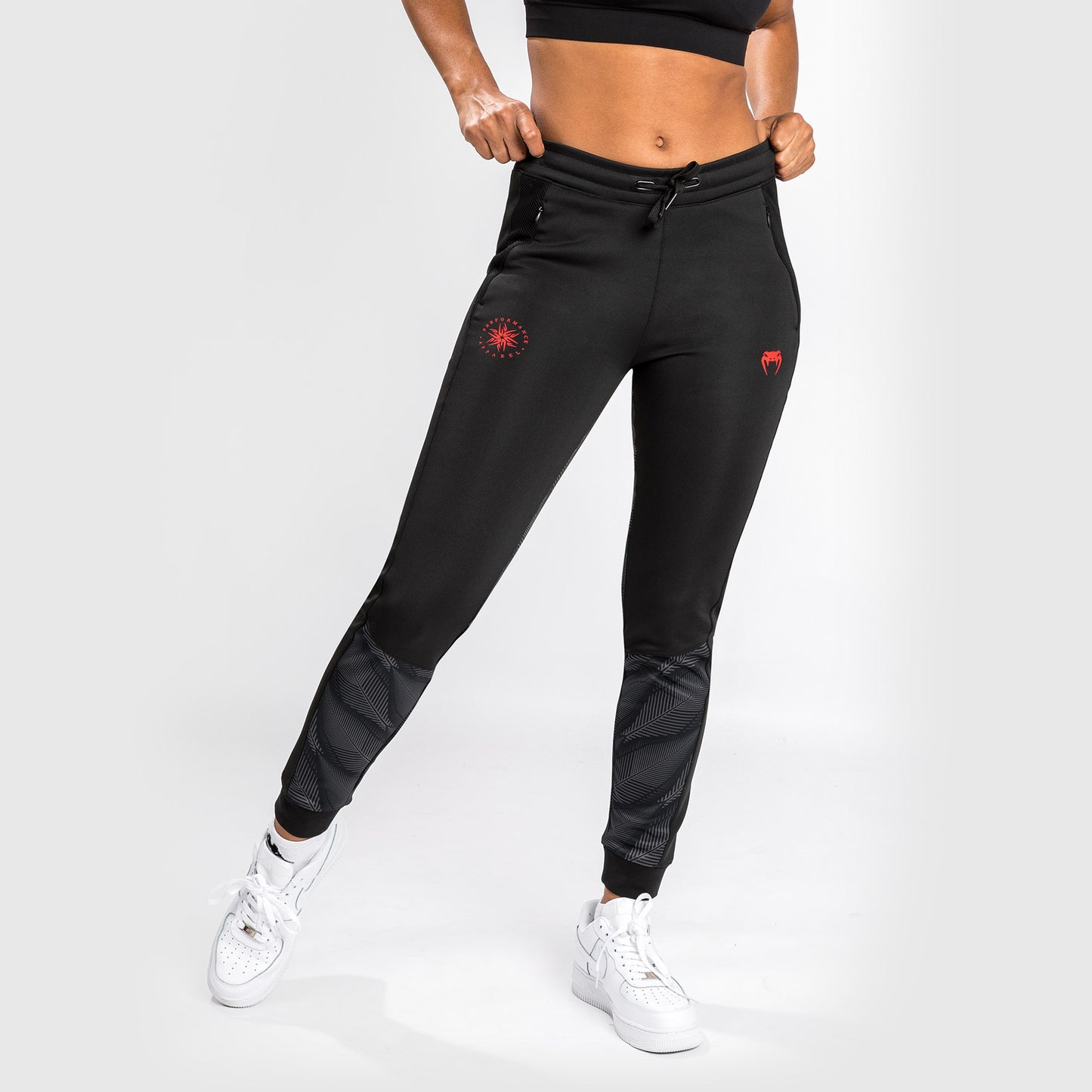 Pantaloni da jogging Venum Phantom - Per Donna - Nero/Rosso