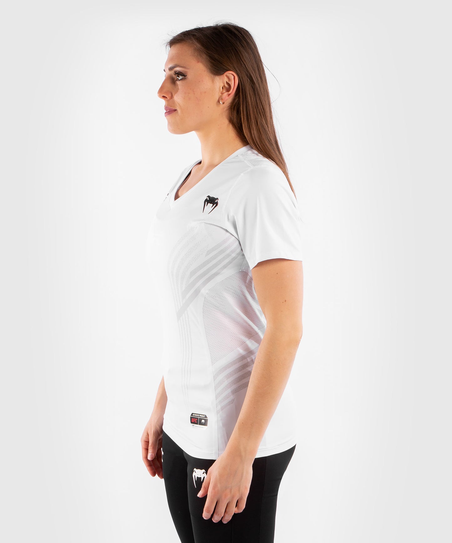 Maglia Tecnica Donna Personalizzata UFC Venum Authentic Fight Night - Bianco