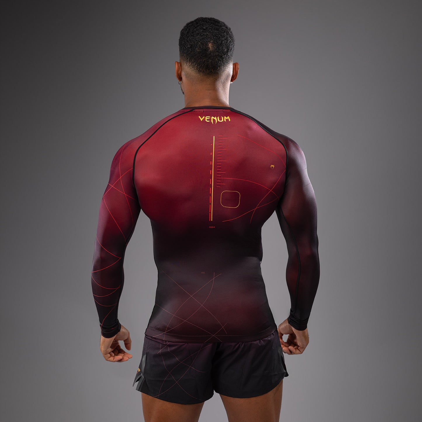 Venum Tactical XT Rashguard a maniche lunghe - Nero/Bordeaux/Oro