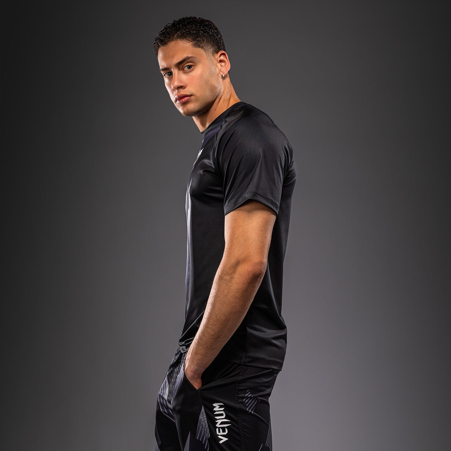 Venum No-Gi 6.0 Maglietta Dry Tech - Nero/Bianco