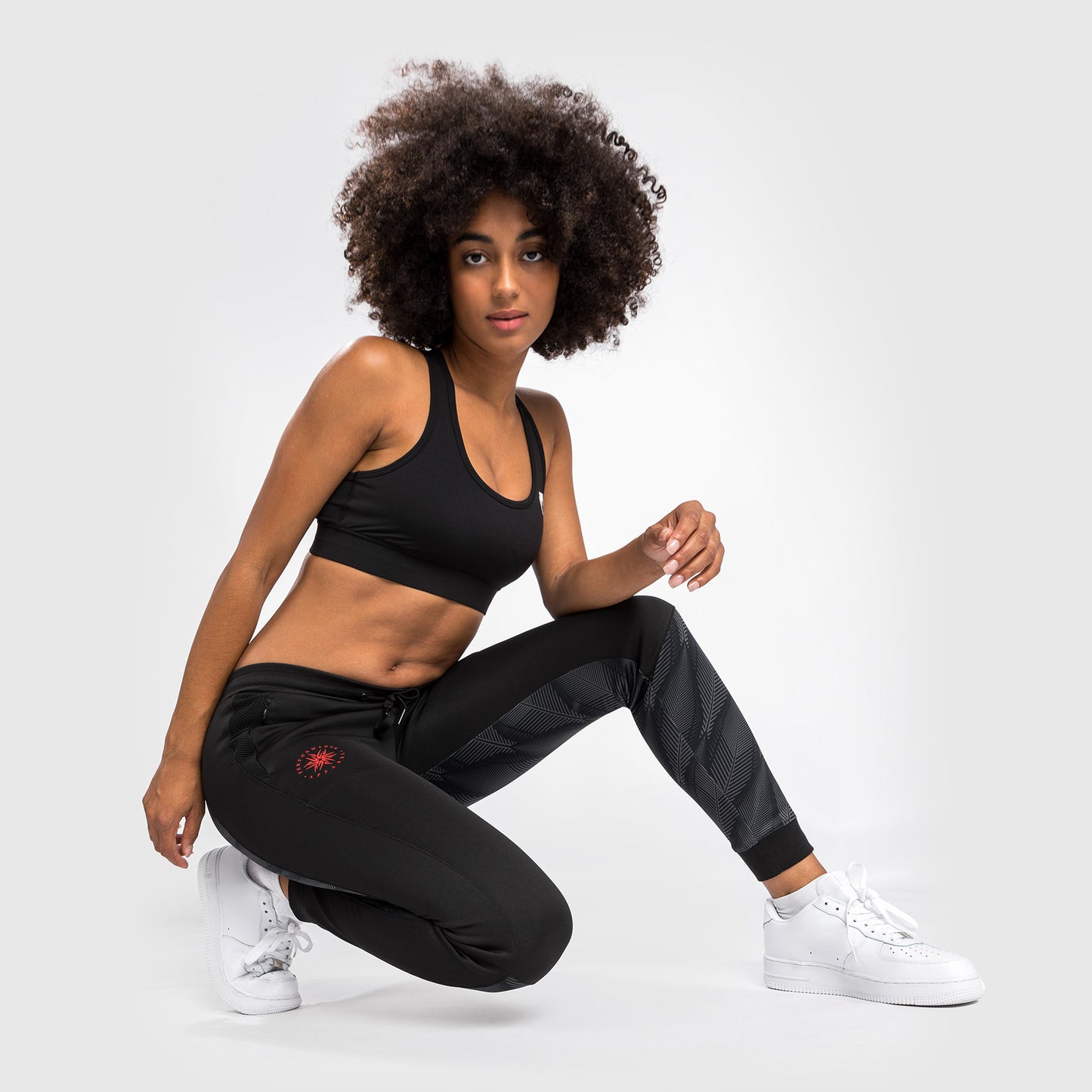 Pantaloni da jogging Venum Phantom - Per Donna - Nero/Rosso