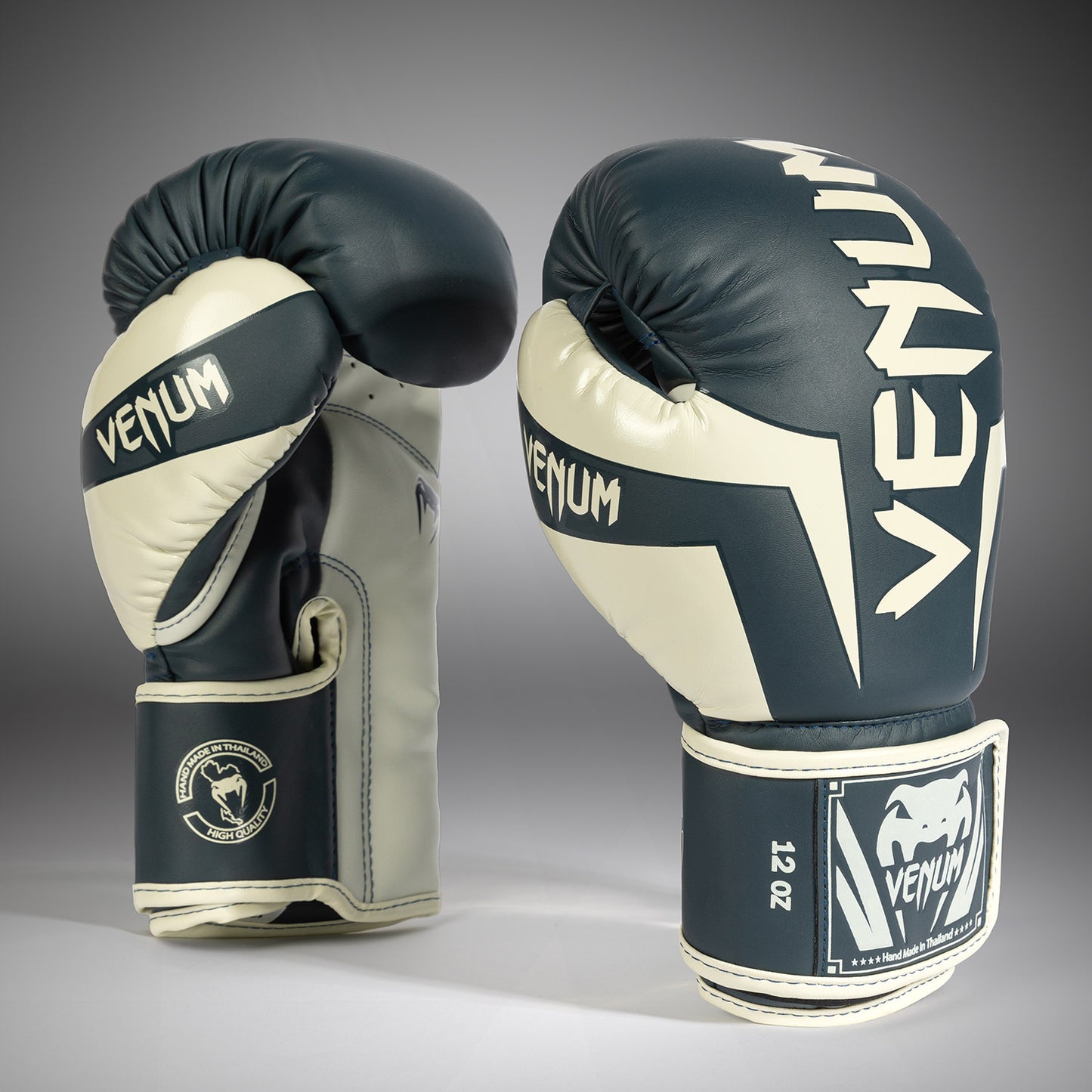 Guantoni da boxe Venum Elite - Bianchi/Blu navy