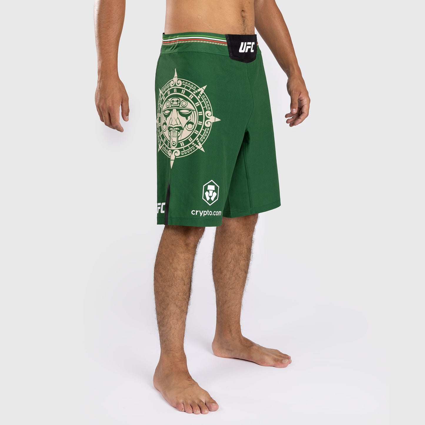Noche UFC by Venum Authentic Fight Night Pantaloncini da combattimento da uomo - Taglio lungo - Verde