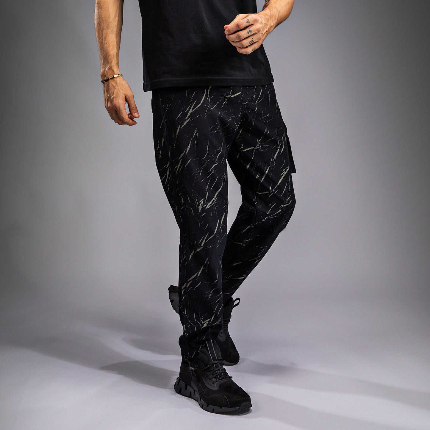 Venum Trooper Pantaloni da Jogging da Uomo - Nero/Beige Sabbia