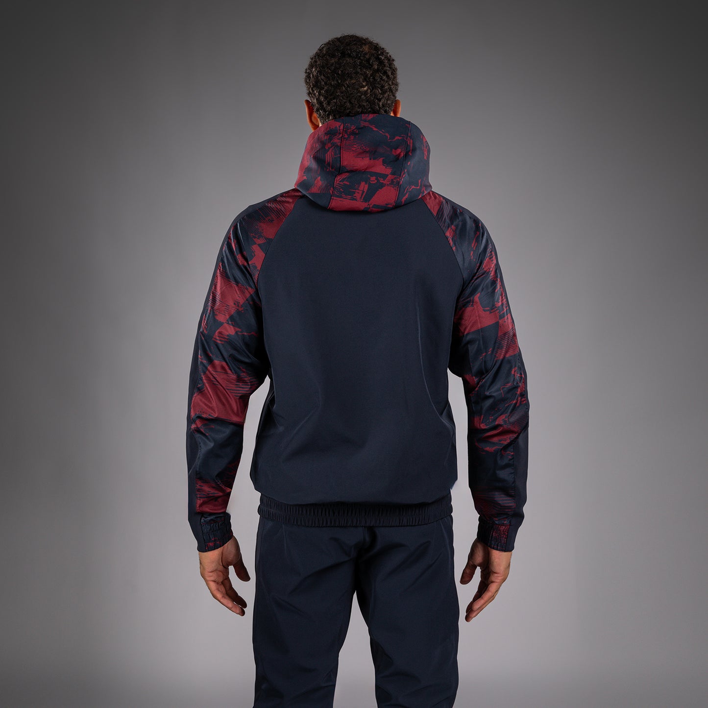 UFC Zenith by Venum Authentic Fight Week Felpa con zip Uomo - Blu navy/Bordeaux/Argento