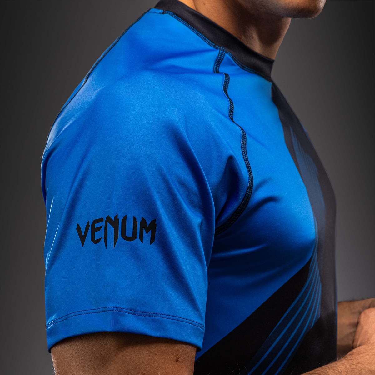 Venum No-Gi 6.0 Maglietta Dry Tech - Nero/Blu