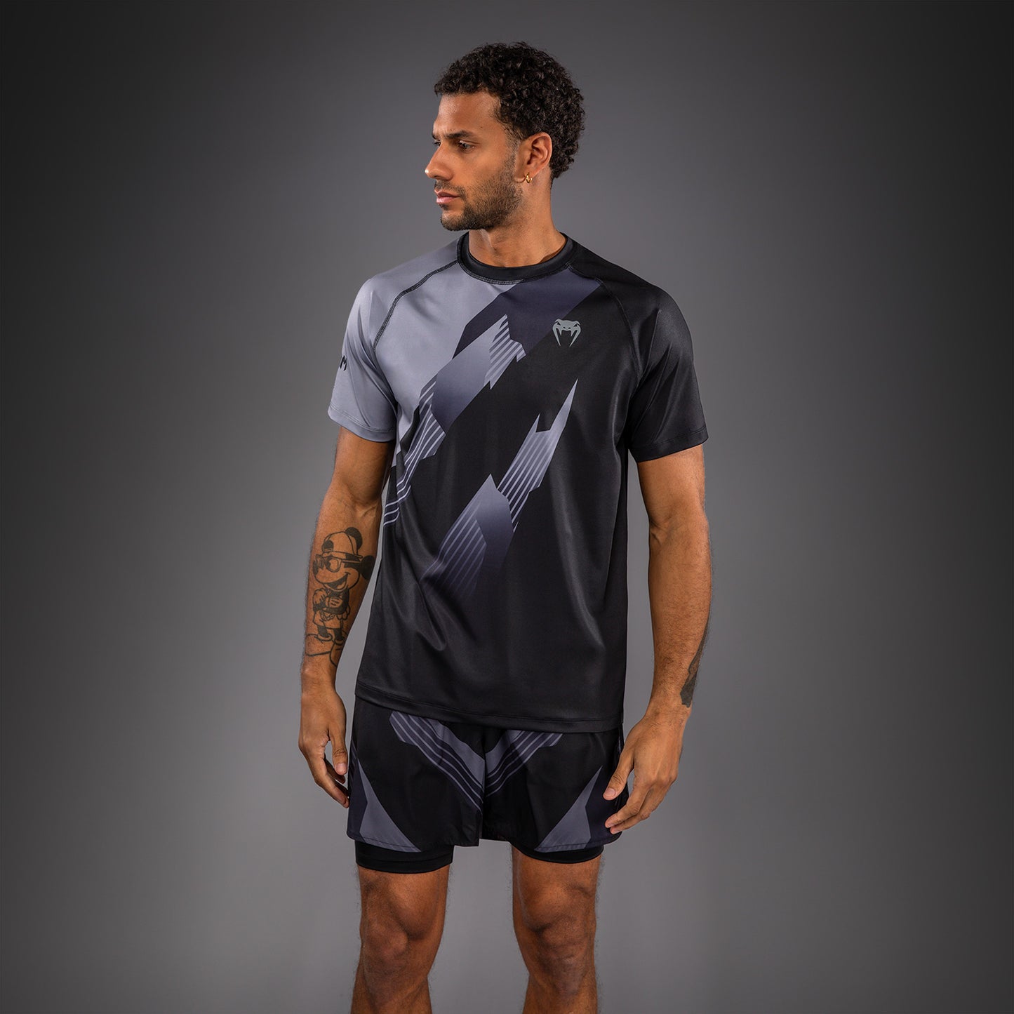 Venum No-Gi 6.0 Maglietta Dry Tech - Nero/Grigio