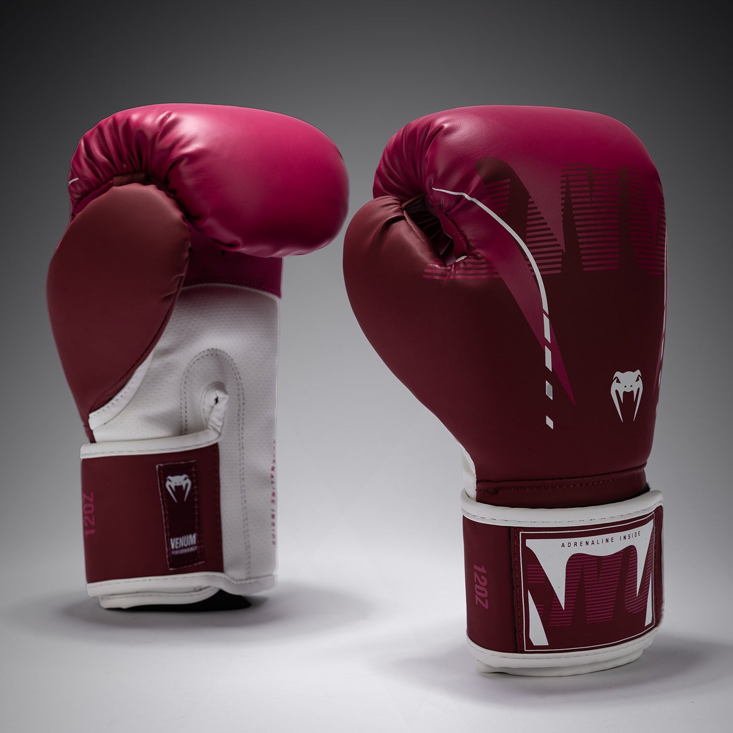 Venum Adrenaline Guantoni da Boxe – Borgogna/Rosa