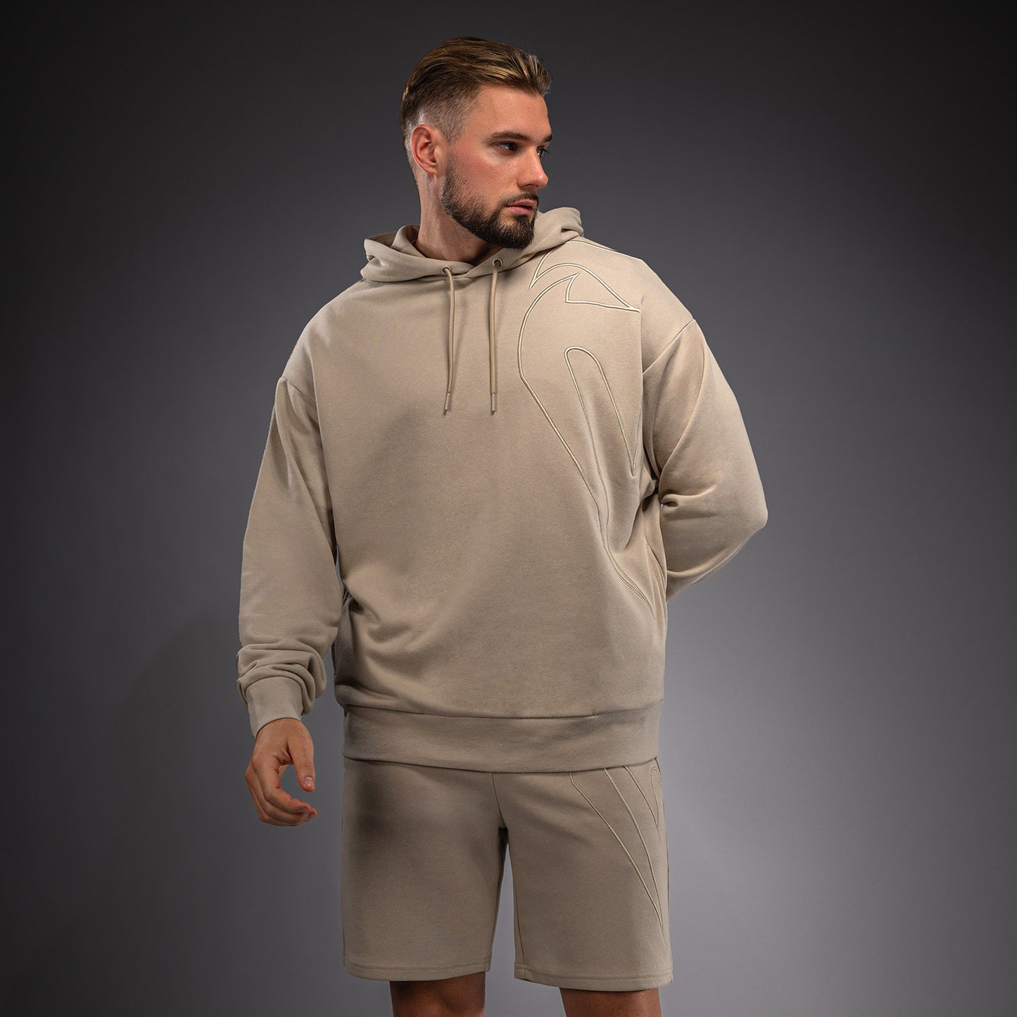 Venum Giant 3D Felpa con Cappuccio – Beige Chiaro
