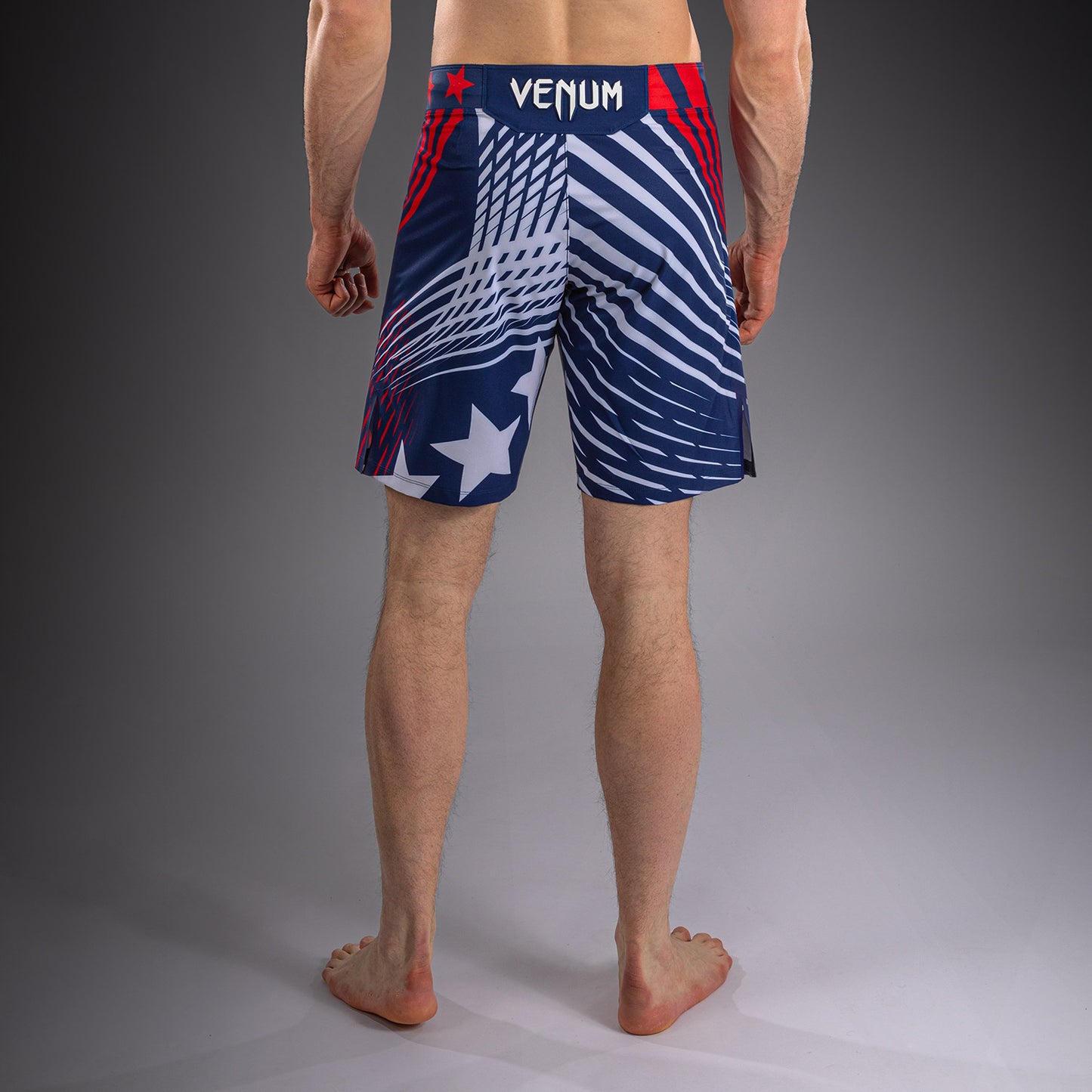 Official UFC Freedom 250 by Venum Authentic Fight Night Pantaloncini da combattimento taglio lungo da uomo - Blu