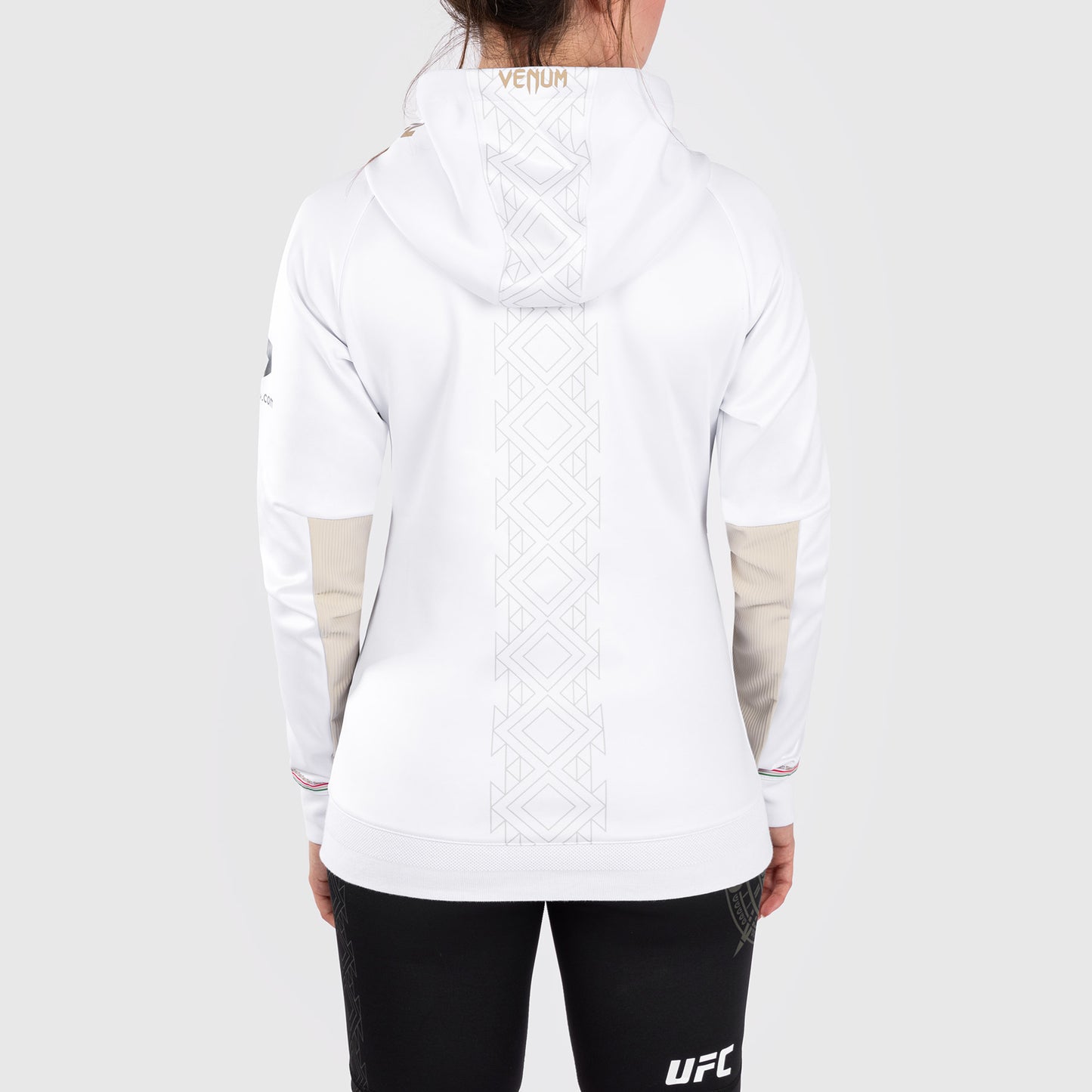 Noche UFC by Venum Authentic Fight Night Felpa con cappuccio da donna - bianca