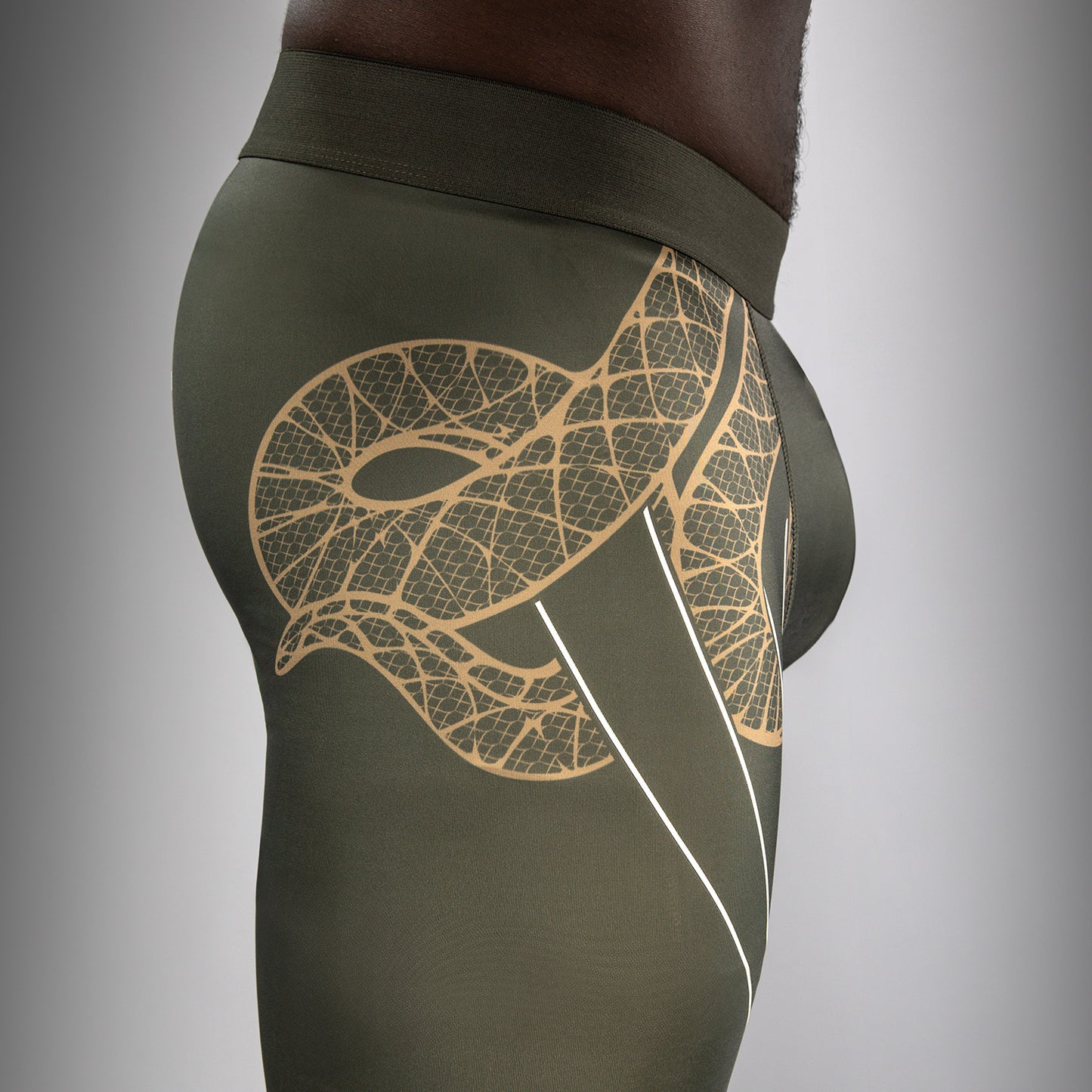 Venum Serpenti Pantaloni Compressivi – Kaki/Bronzo/Ivory