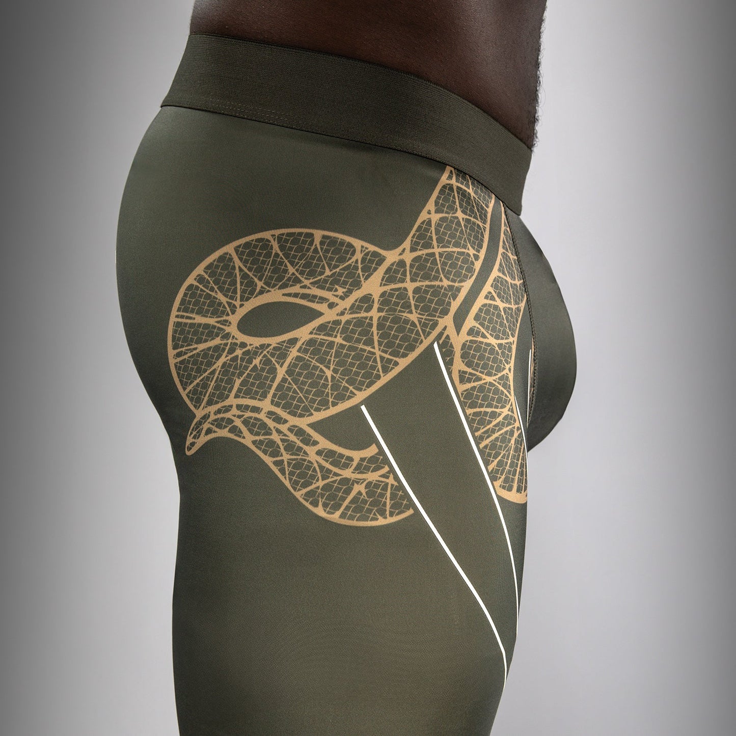 Venum Serpenti Pantaloni Compressivi – Kaki/Bronzo/Ivory