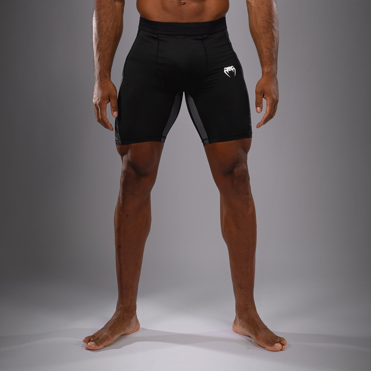 Venum Rapid Pantaloncini a compressione - Nero/Grigio Tempesta