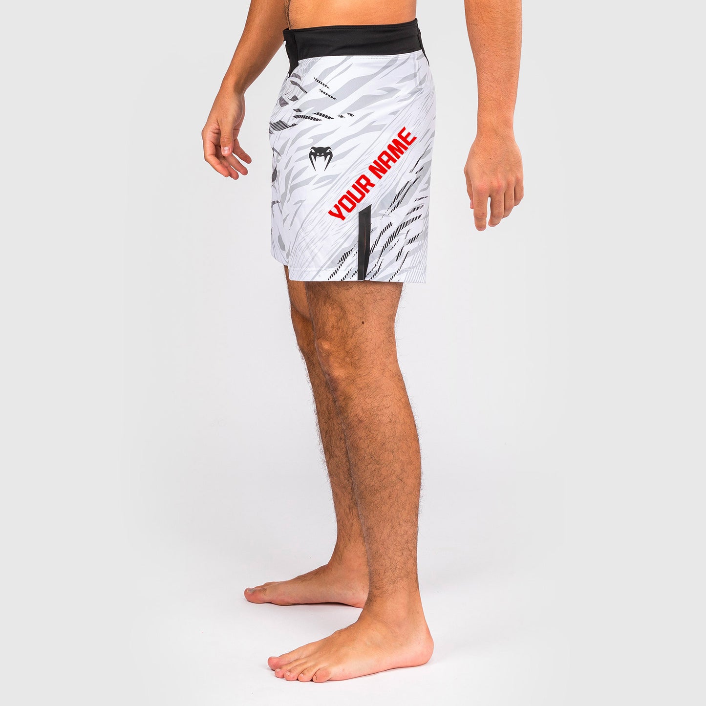 UFC Fusion by Venum Personalizzati Authentic Fight Night Shorts da Lotta per Uomo - Fit Corto - Bianco