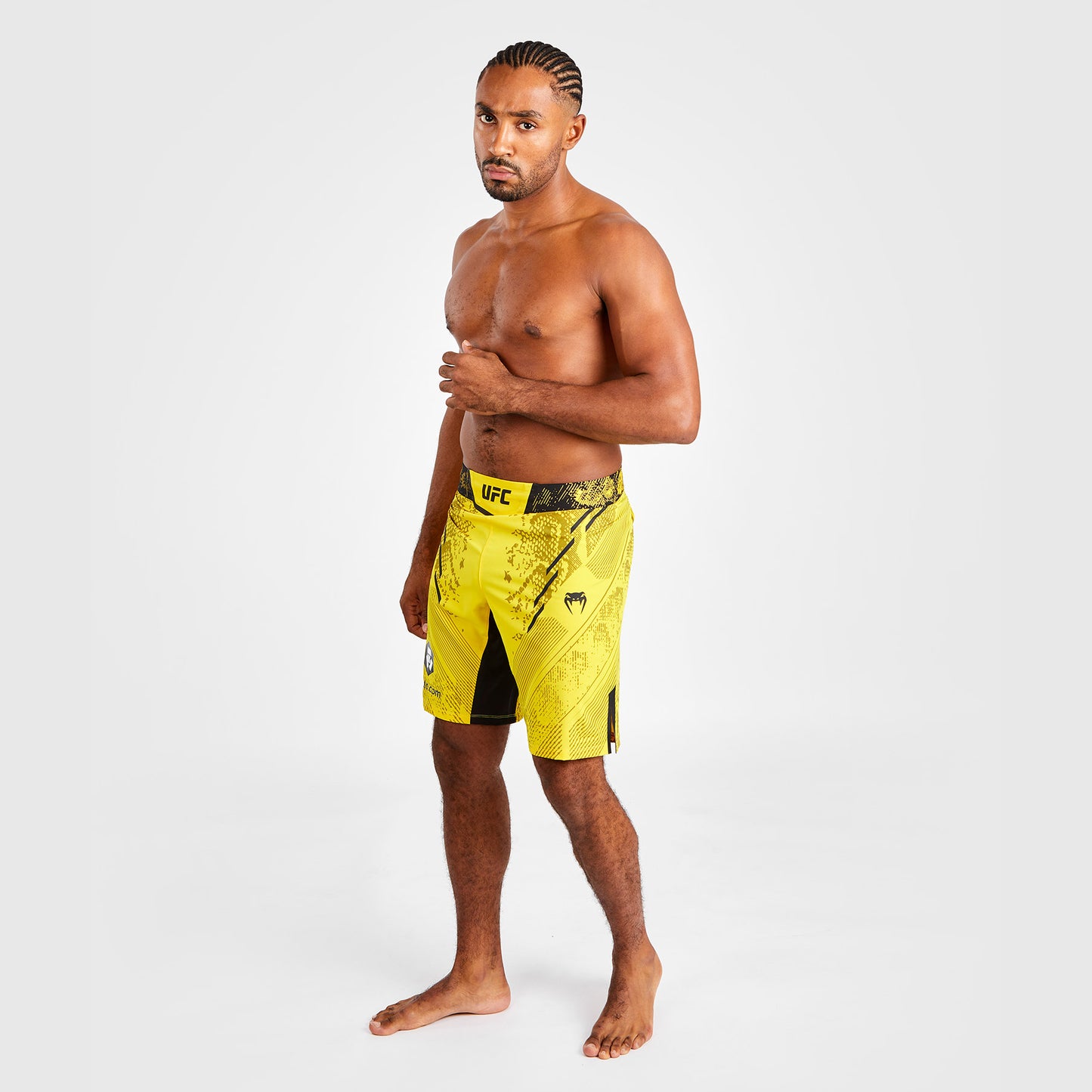 Pantaloncini da combattimento UFC Adrenaline by Venum personalizzati Authentic Fight Night Uomo - Long Fit - Giallo