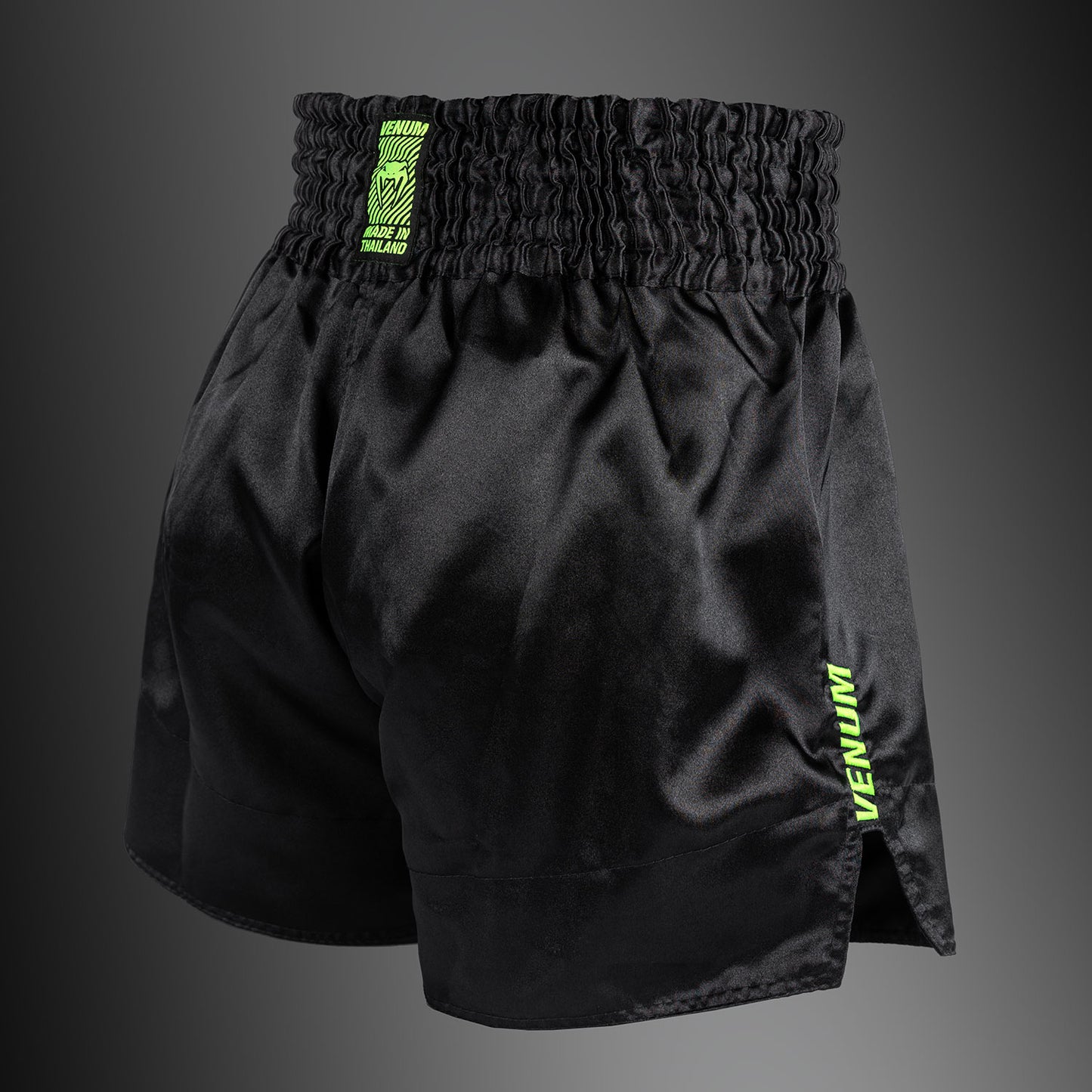 Venum Classic Evo Pantaloncini Muay Thai - Nero/Giallo Neon