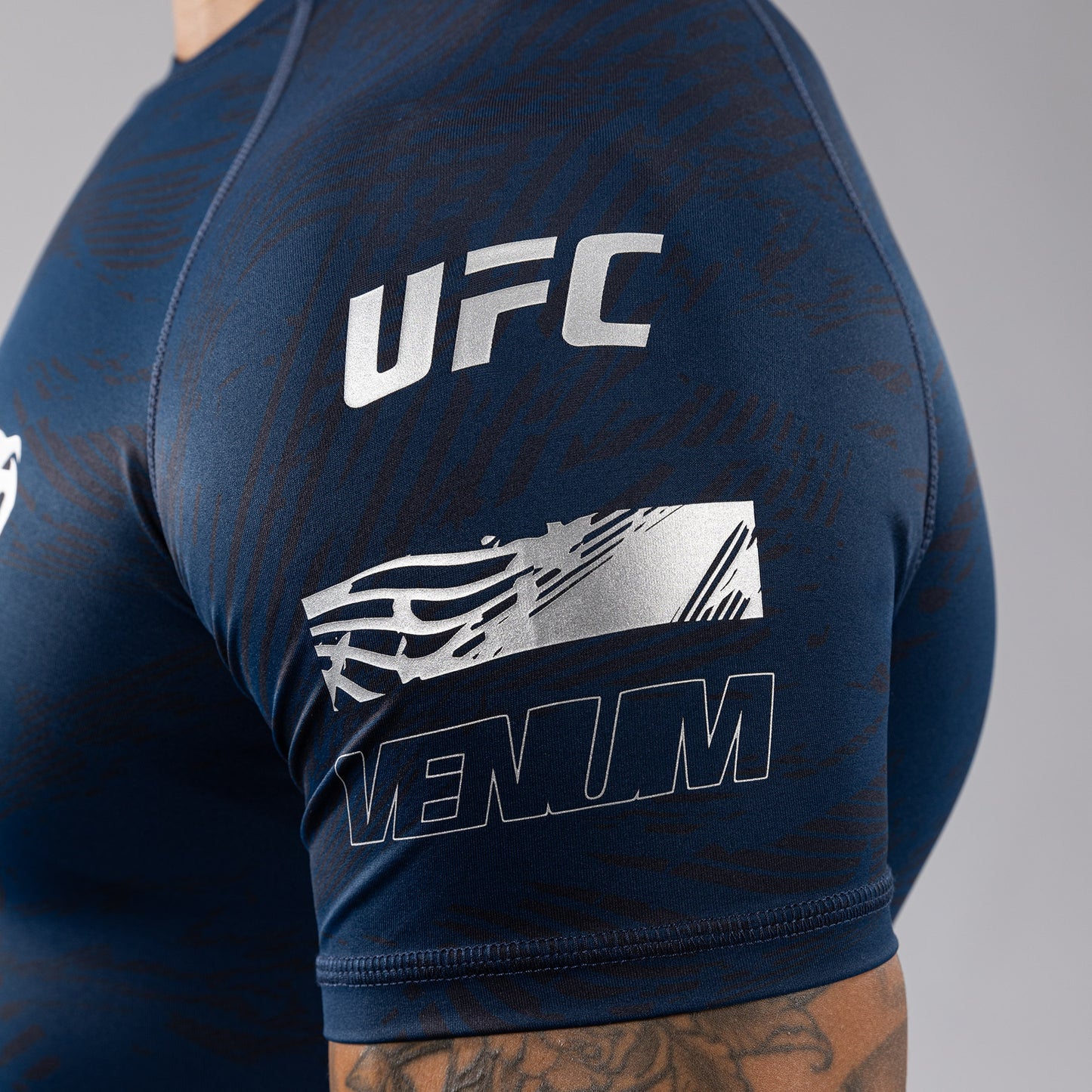 UFC Fusion by Venum Fight Week Rashguard a maniche corte Performance - Blu oceanico