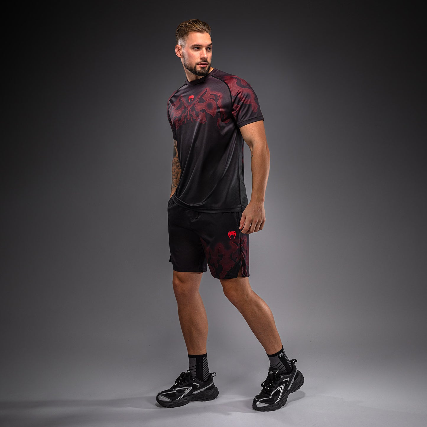 Venum Spectre Maglietta Dry Tech – Nero/Rosso