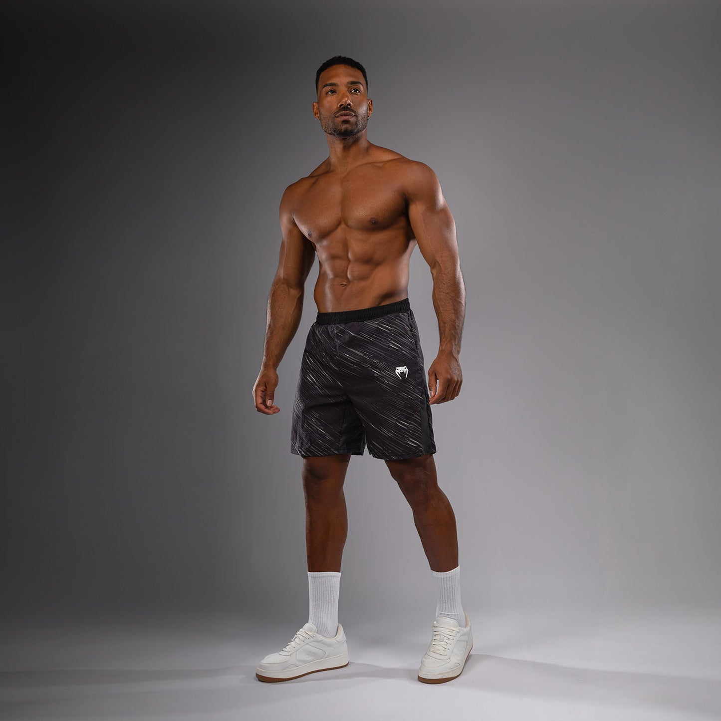 Venum Rapid Pantaloncini da Allenamento - Nero/Grigio Tempesta