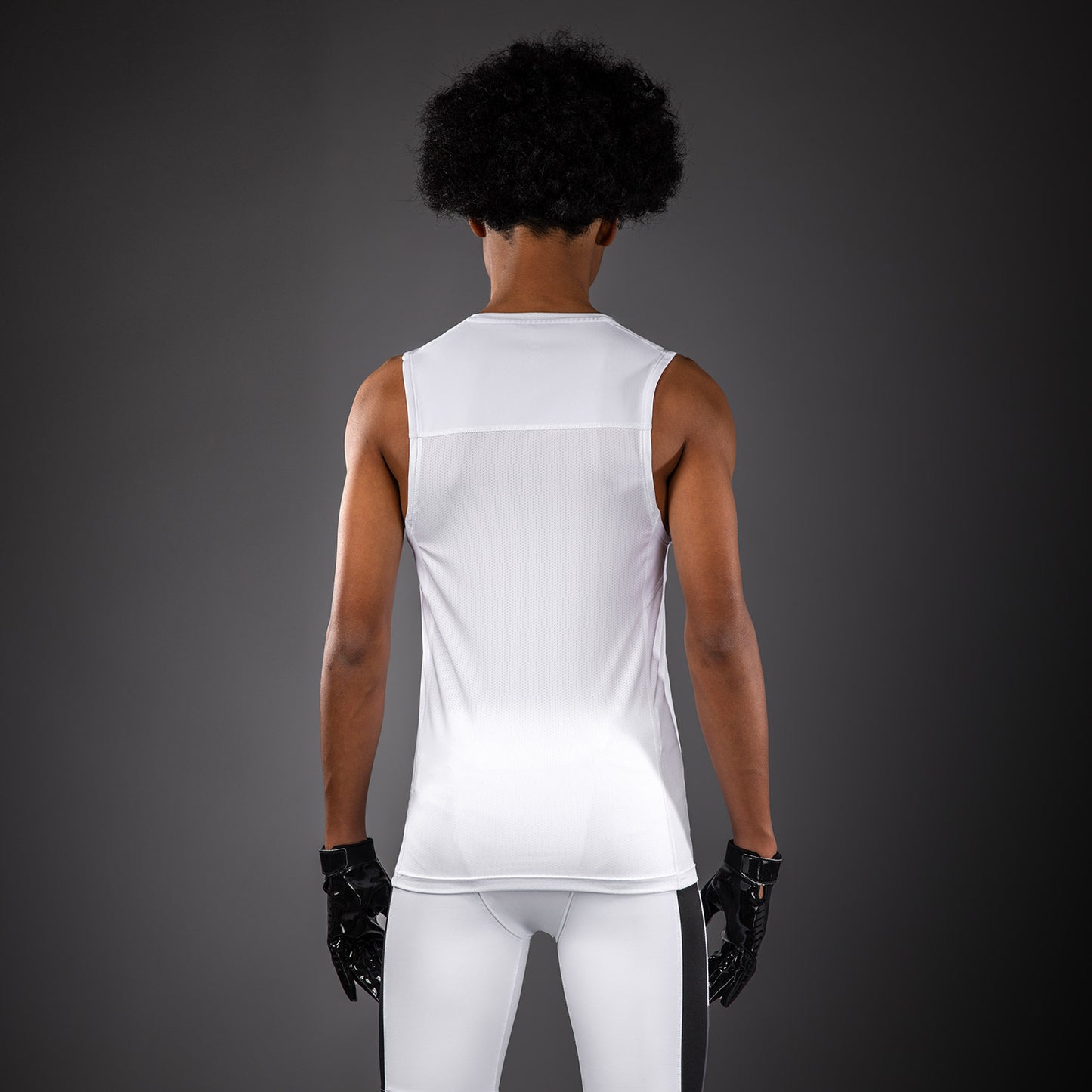Venum Elite Football Maglietta a Compressione Senza Maniche Da Calcio per Bambini - Bianco