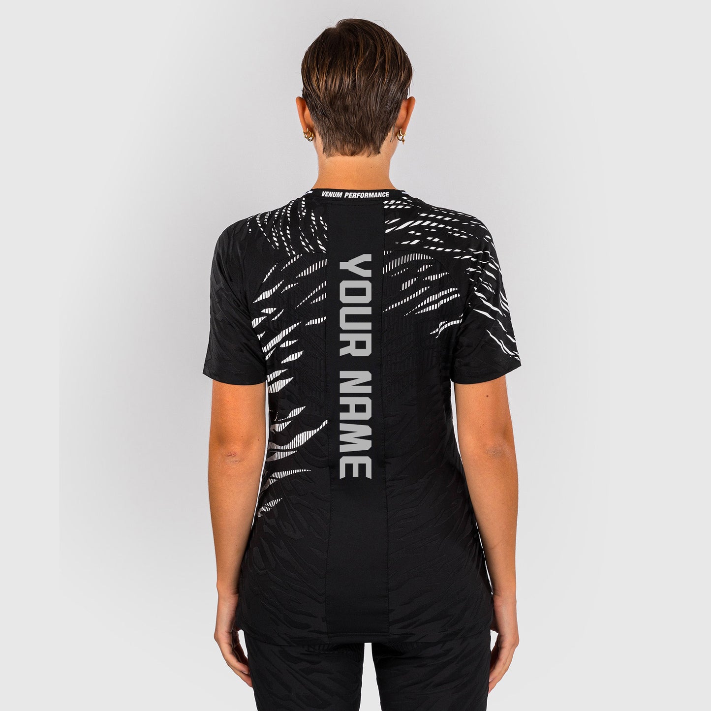 UFC Fusion by Venum Personalizzati Authentic Fight Night Maglietta da Gara per Donna - Nero
