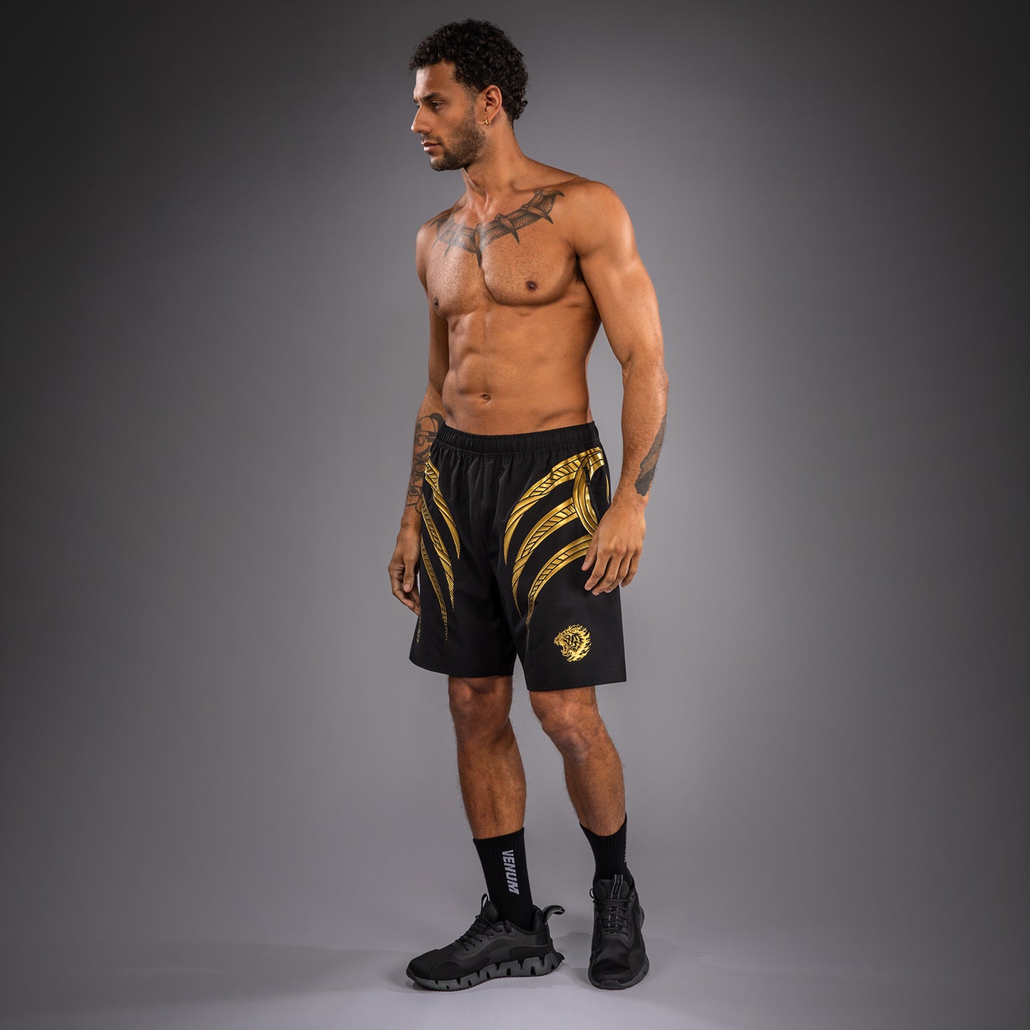 Venum x Mike Tyson Pantaloncini da Allenamento Tiger - Nero/Oro