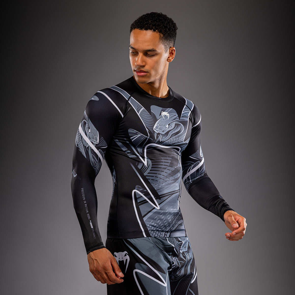 Venum Crimson Viper 2.0 Rashguard a maniche lunghe - Nero/Grigio